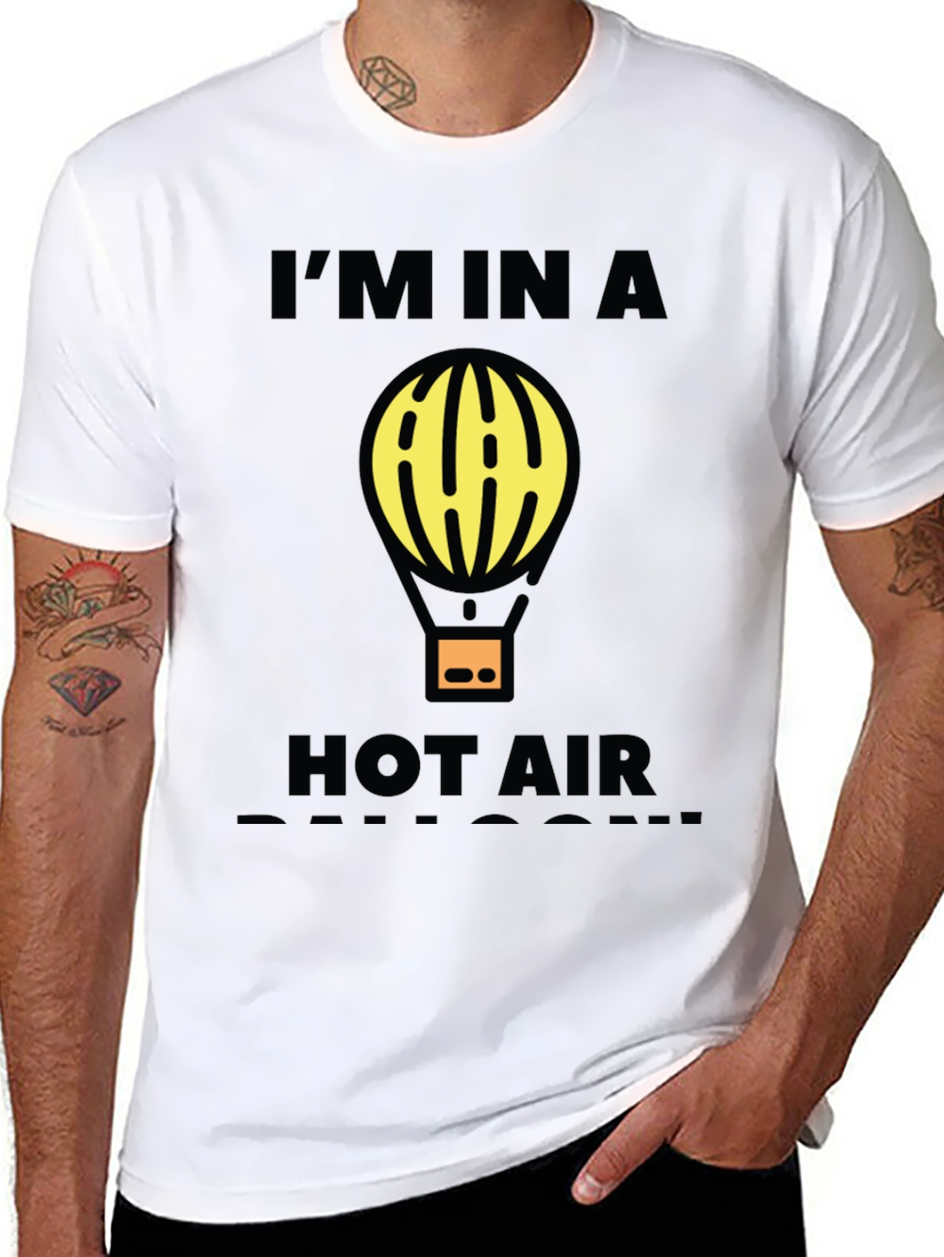 Im In A Hot Air Balloon Funny Graphic T-Shirt