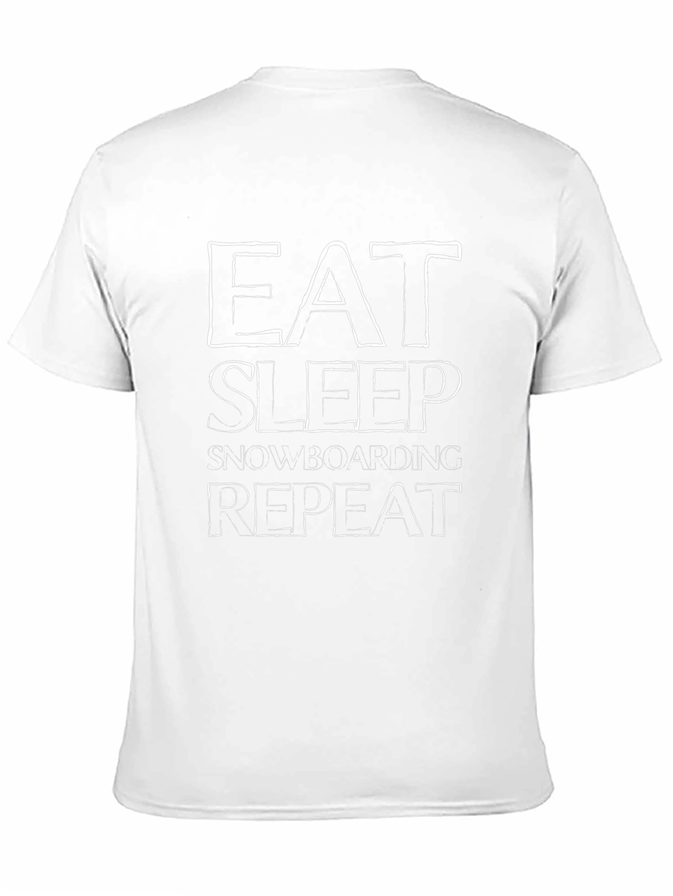 Eat Sleep Snowboarding Repeat Black T-Shirt