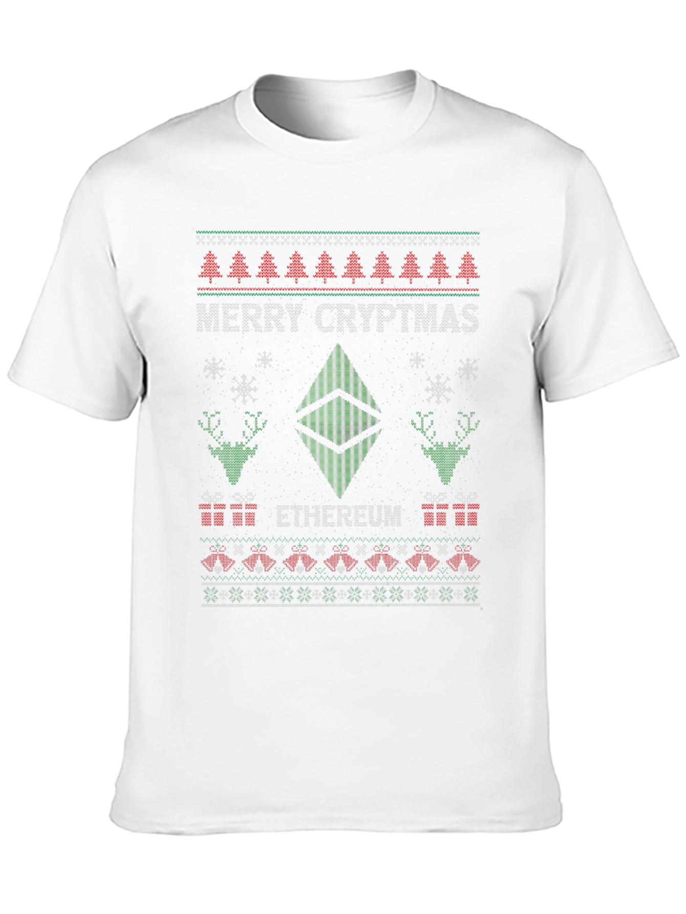 Merry Cryptmas Ethereum Ugly Christmas Sweater T-Shirt