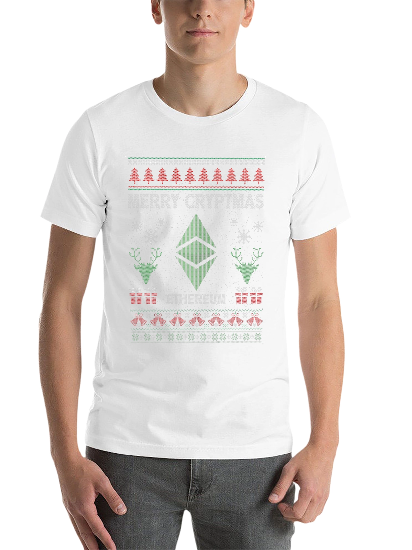 Merry Cryptmas Ethereum Ugly Christmas Sweater T-Shirt