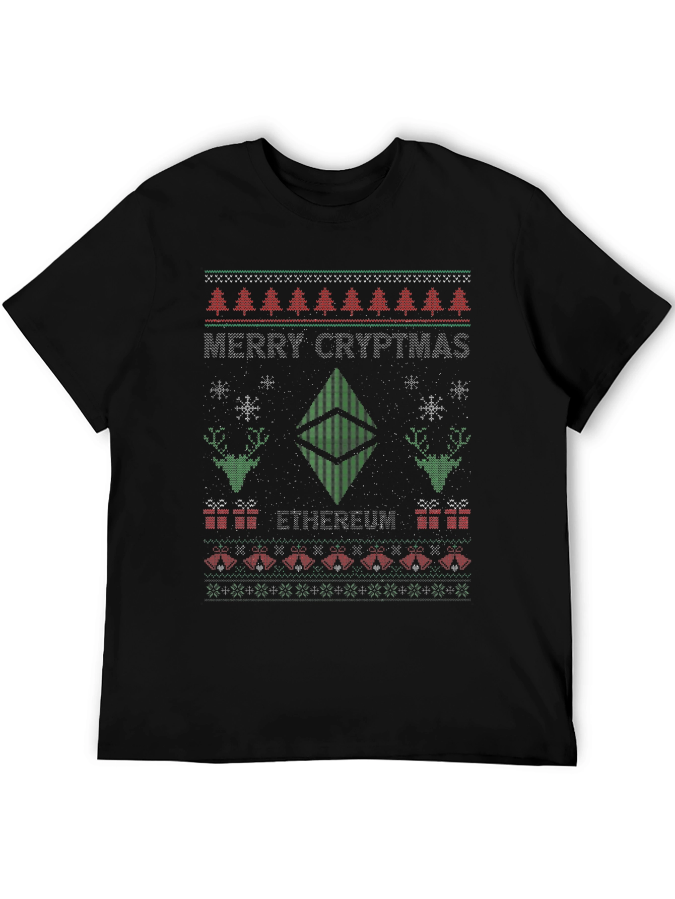 Merry Cryptmas Ethereum Ugly Christmas Sweater T-Shirt