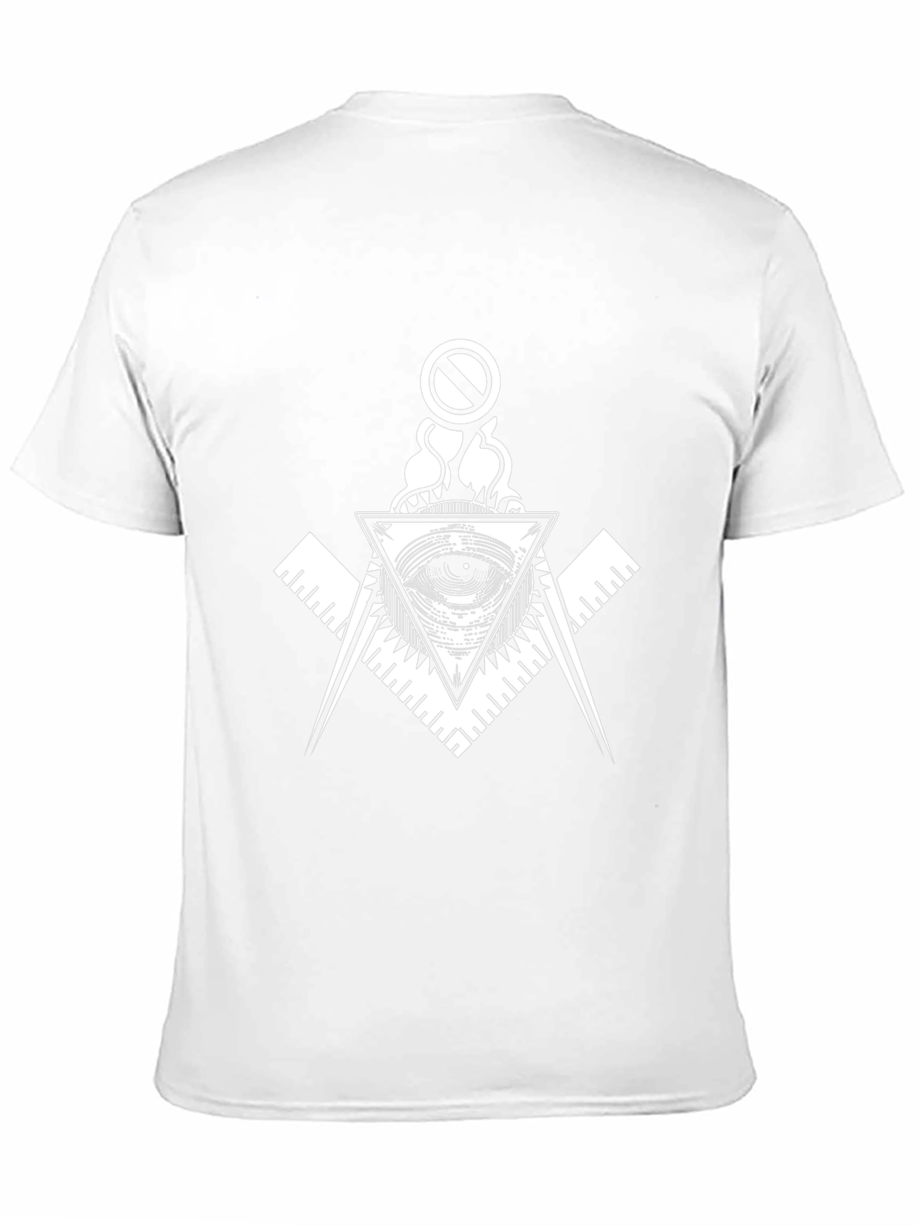 All-Seeing Eye Graphic Tee - Black Cotton T-Shirt