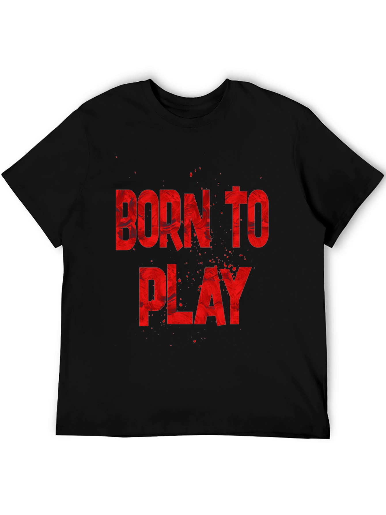 Born To Play Graphic Tee - Black
