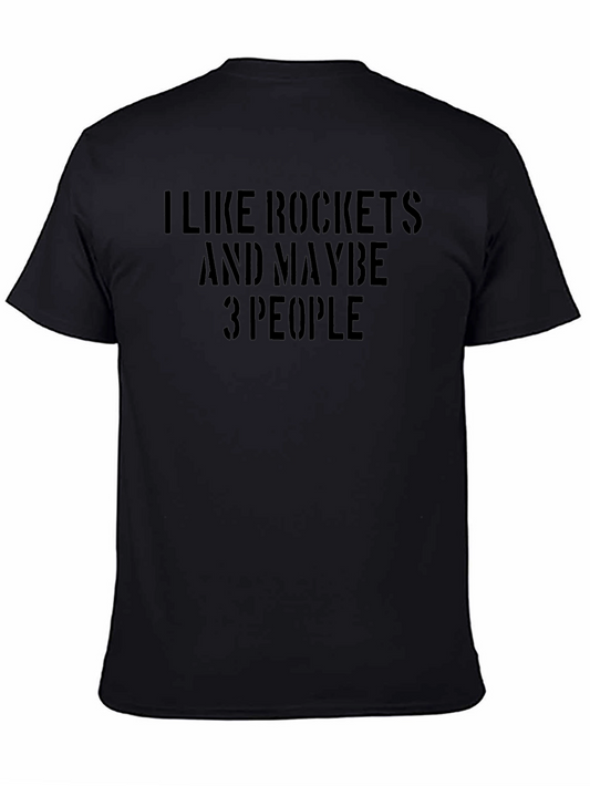 Rockets & 3 People Graphic T-Shirt