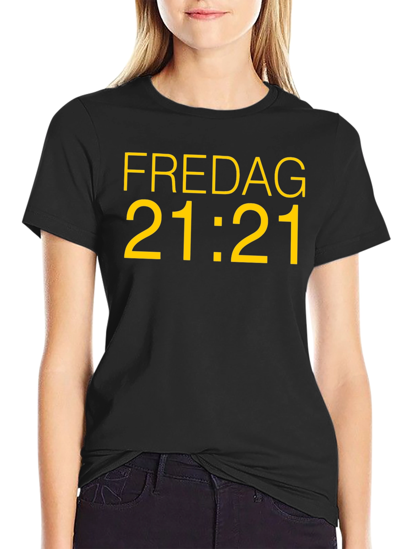 Fredag 21:21 Black T-Shirt