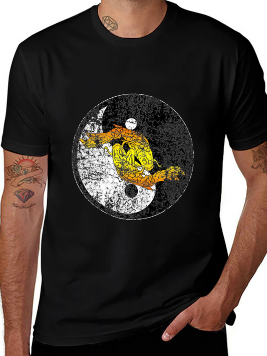 Yin Yang Dragon Graphic Tee