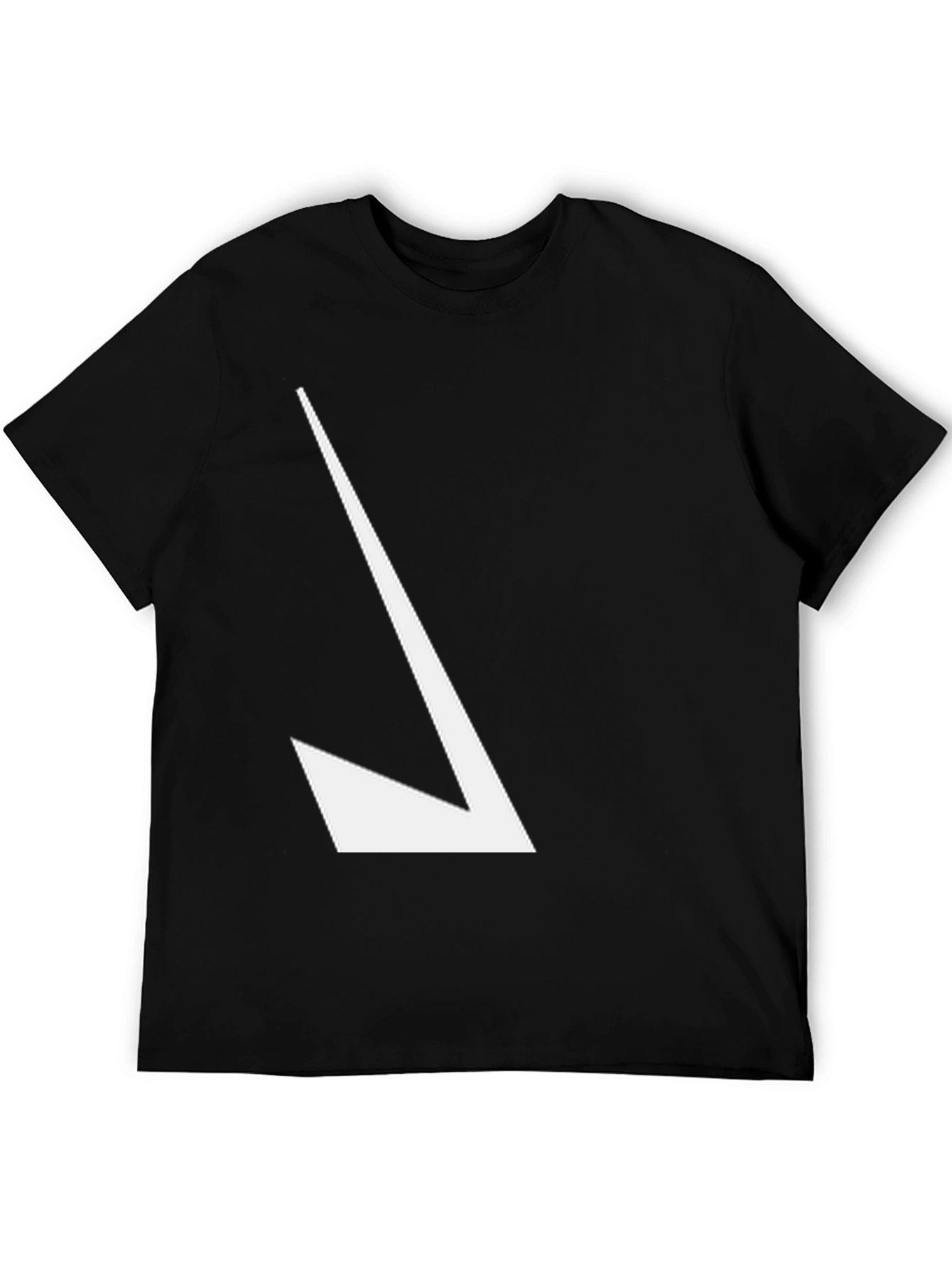 Modern Arrow Graphic Tee - Black Casual Shirt