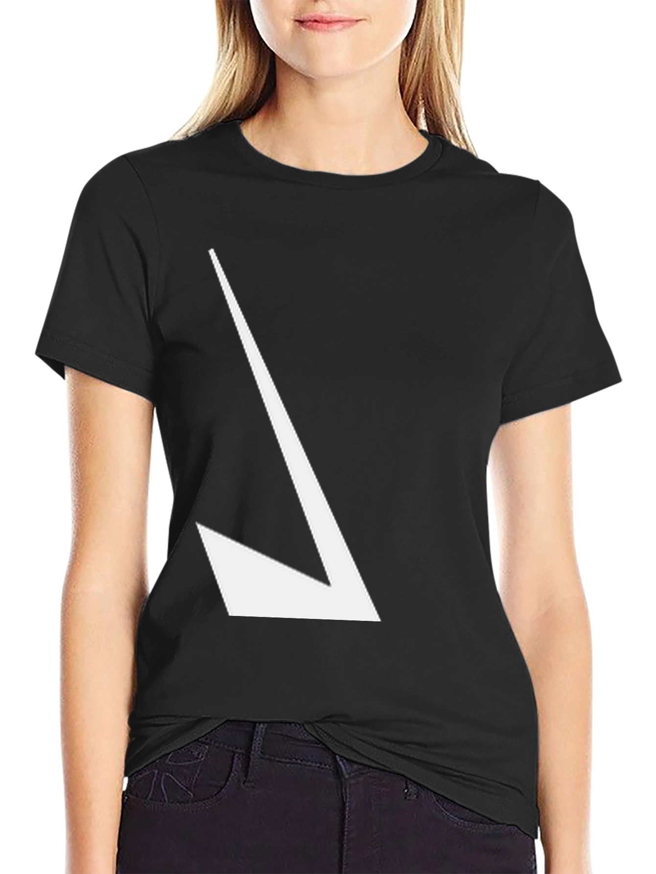 Modern Arrow Graphic Tee - Black Casual Shirt