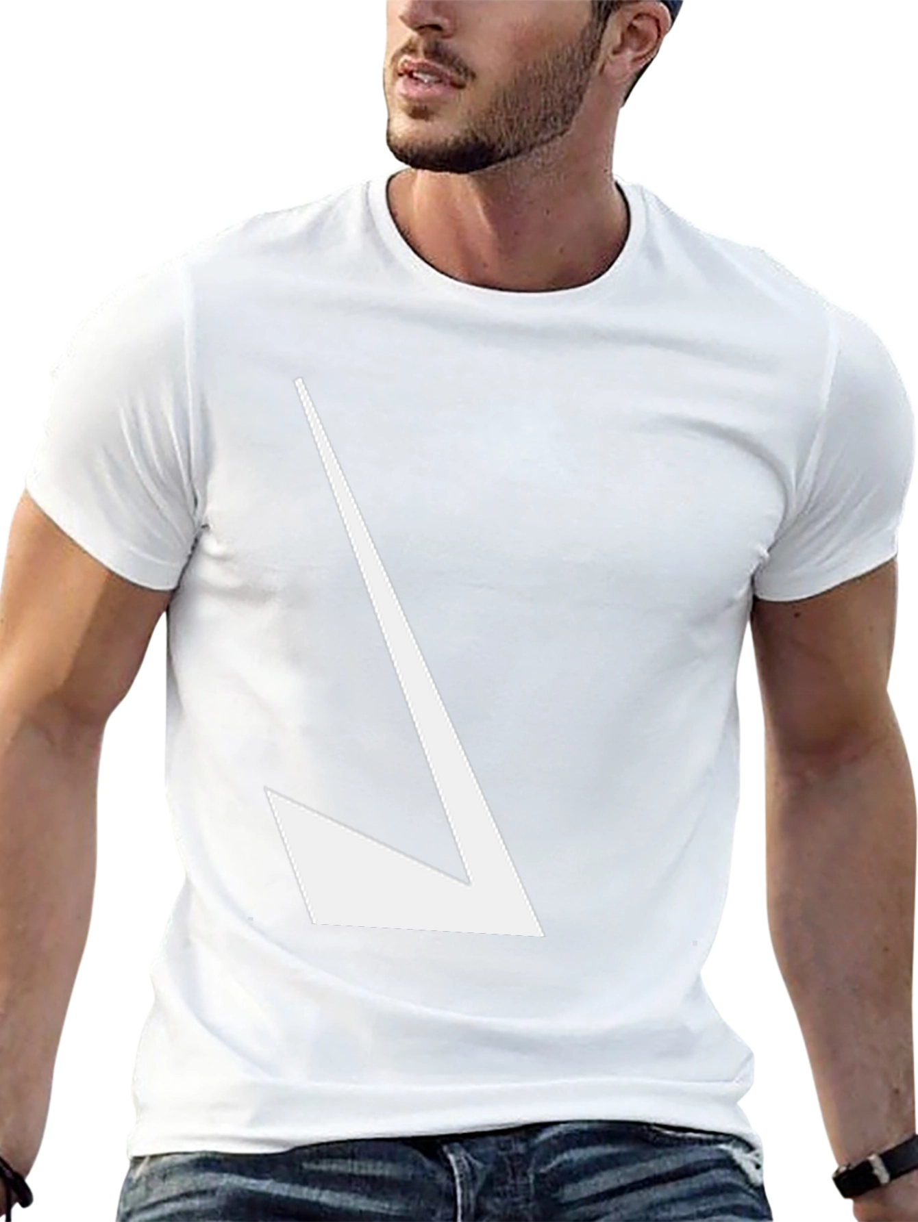 Modern Arrow Graphic Tee - Black Casual Shirt
