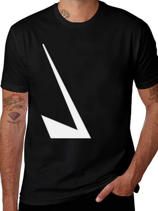 Modern Arrow Graphic Tee - Black Casual Shirt