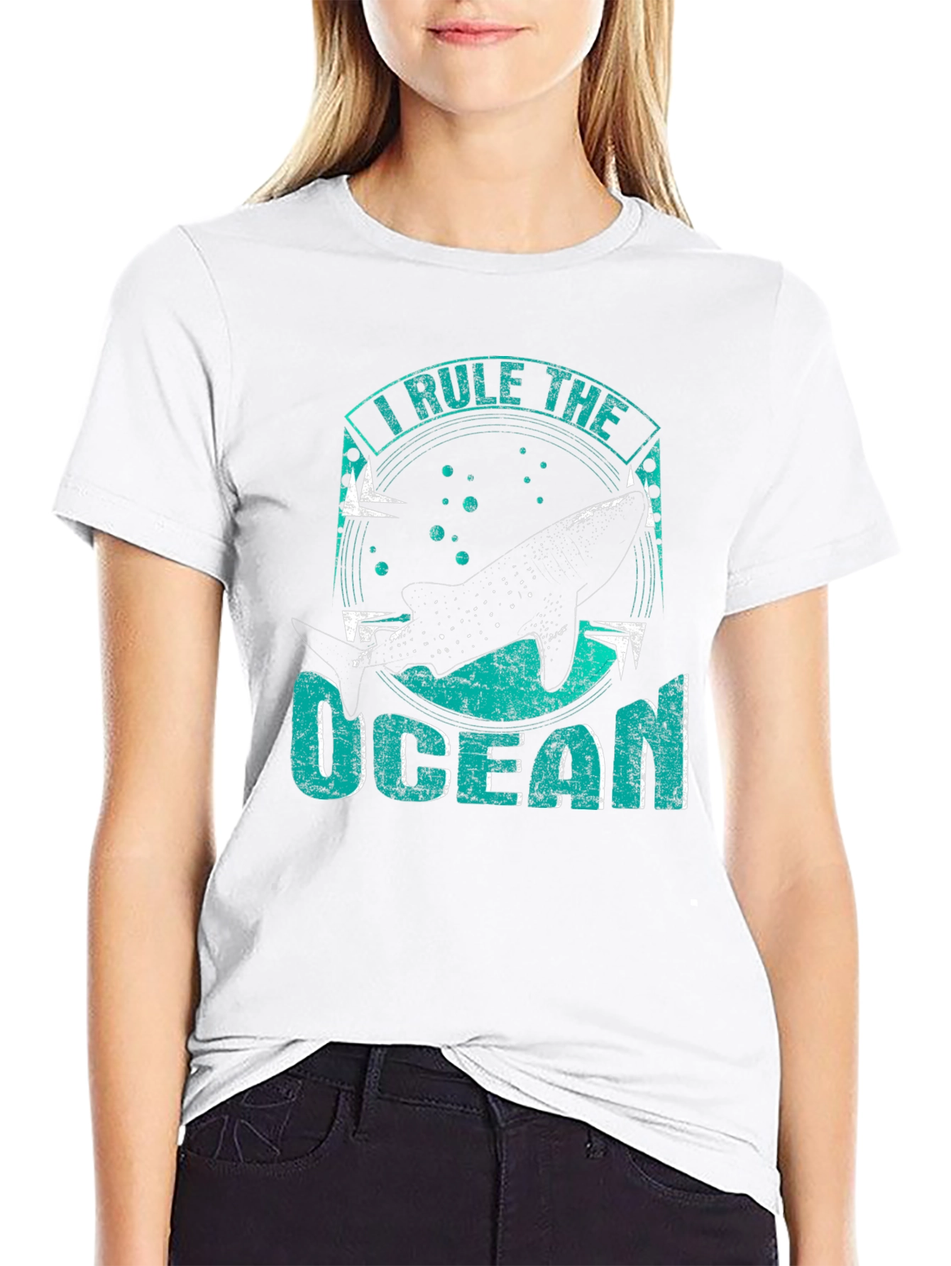 I Rule The Ocean Whale Shark Graphic T-Shirt