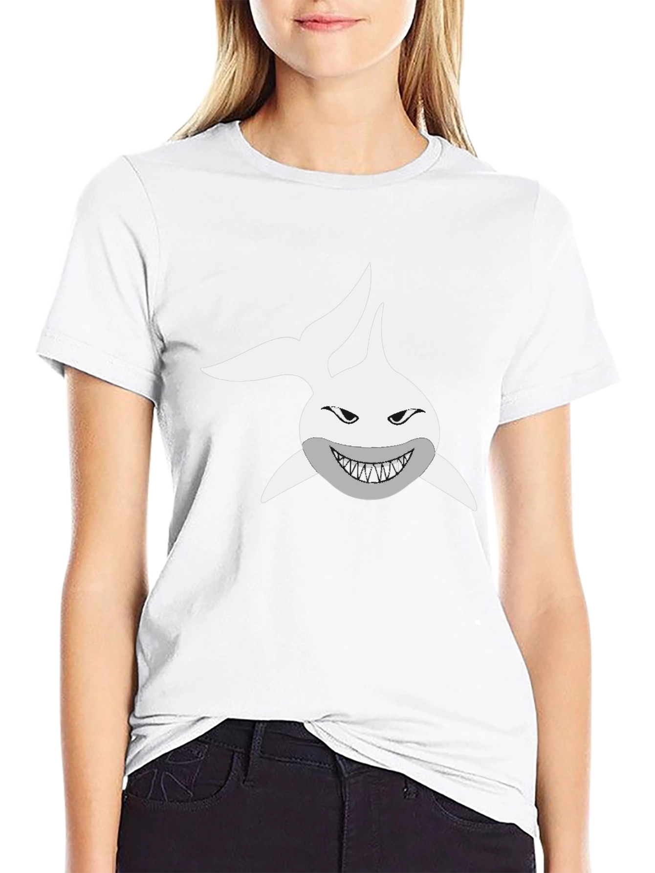 Shark Graphic T-Shirt - Mens Black Tee