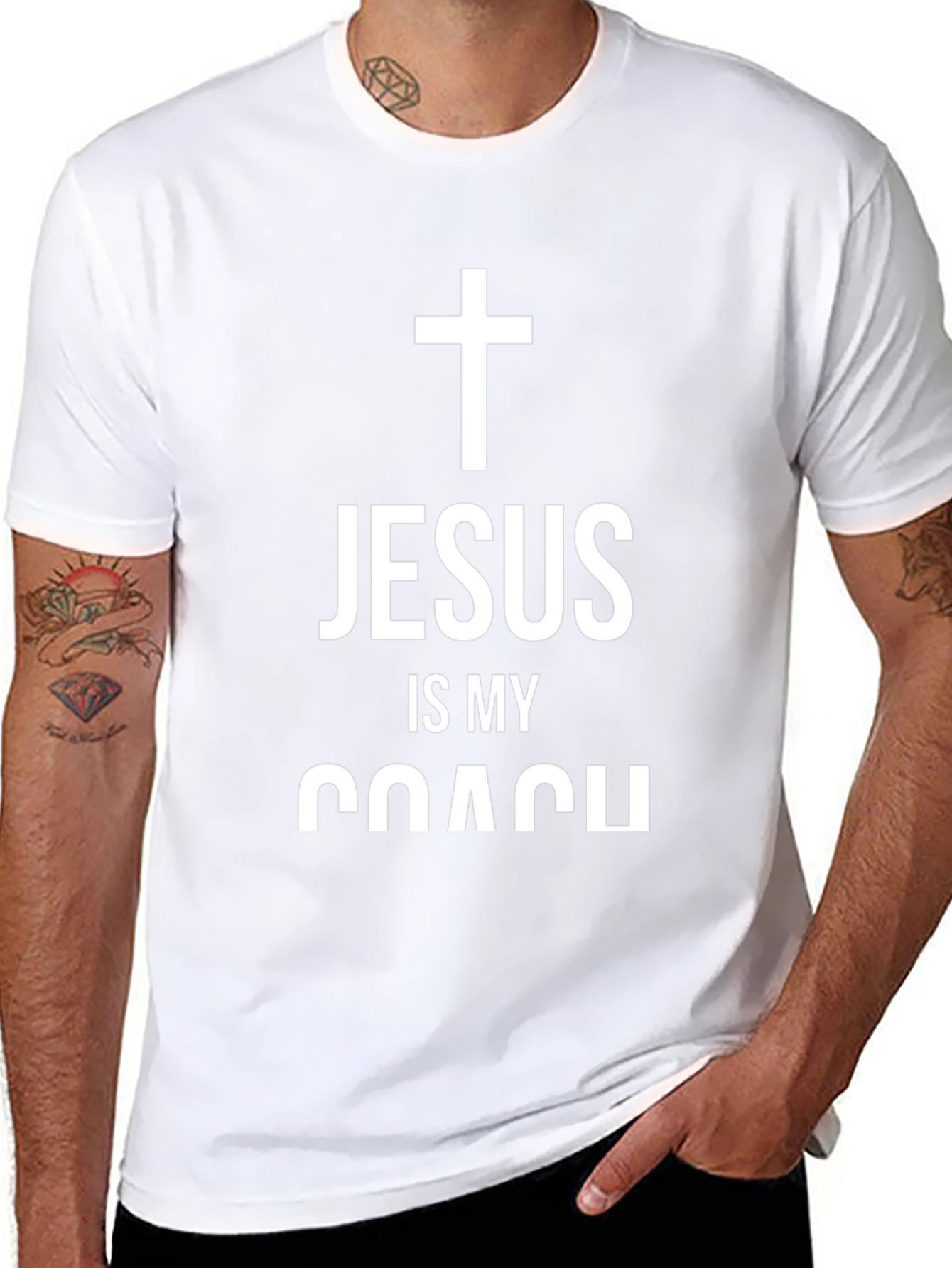Jesus Is My Coach Christian T-Shirt