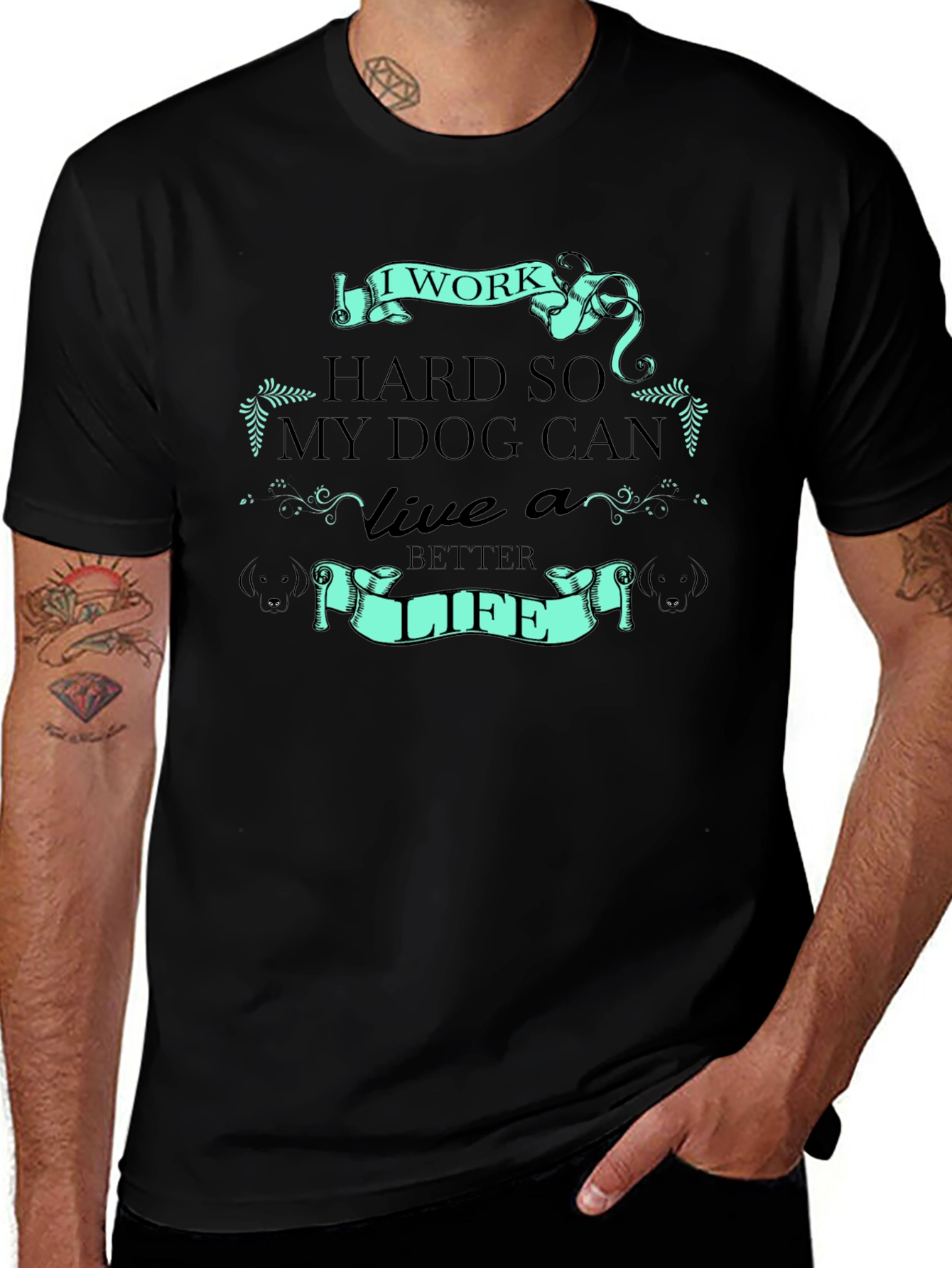 I Work Hard for My Dog T-Shirt