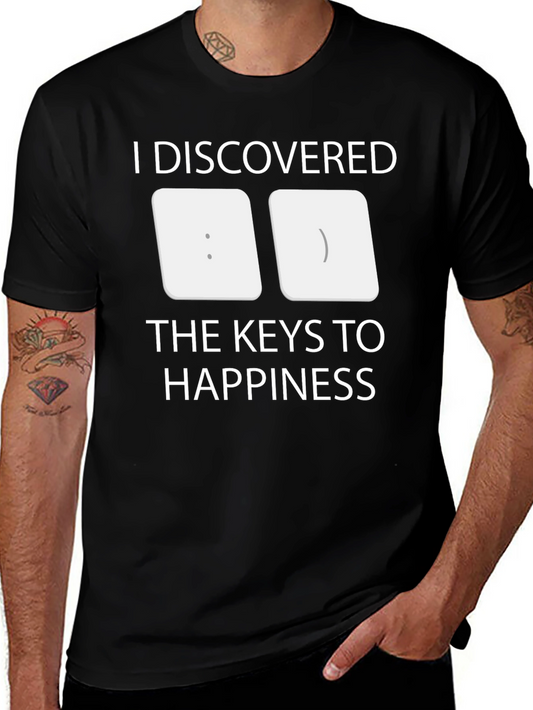 Keys to Happiness T-Shirt - Programmer Humor Tee