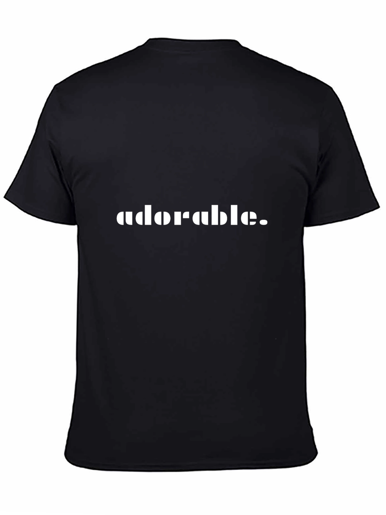 Adorable Tee - Black Cotton T-Shirt