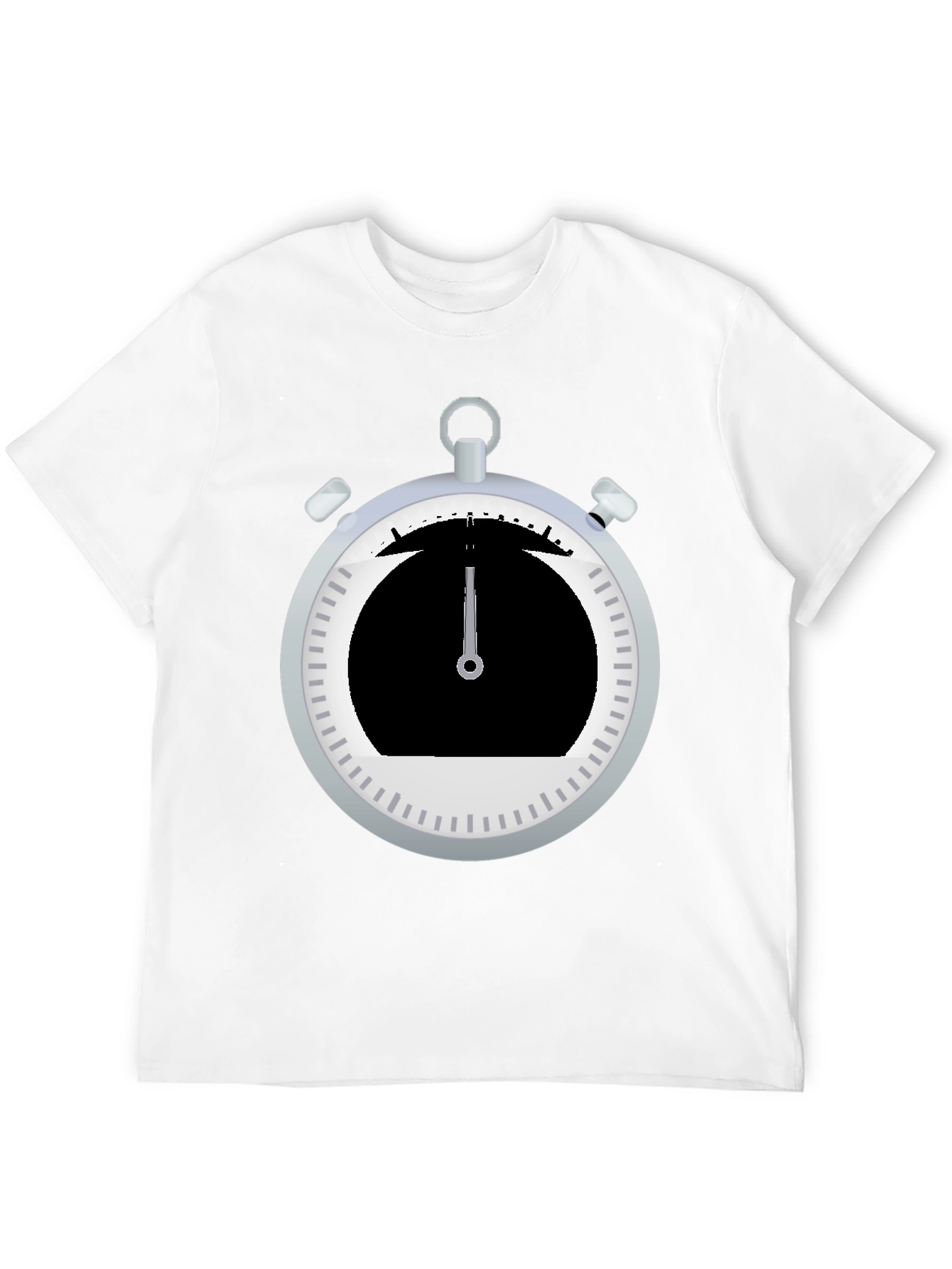 Stopwatch Graphic Tee - Sporty Black T-Shirt
