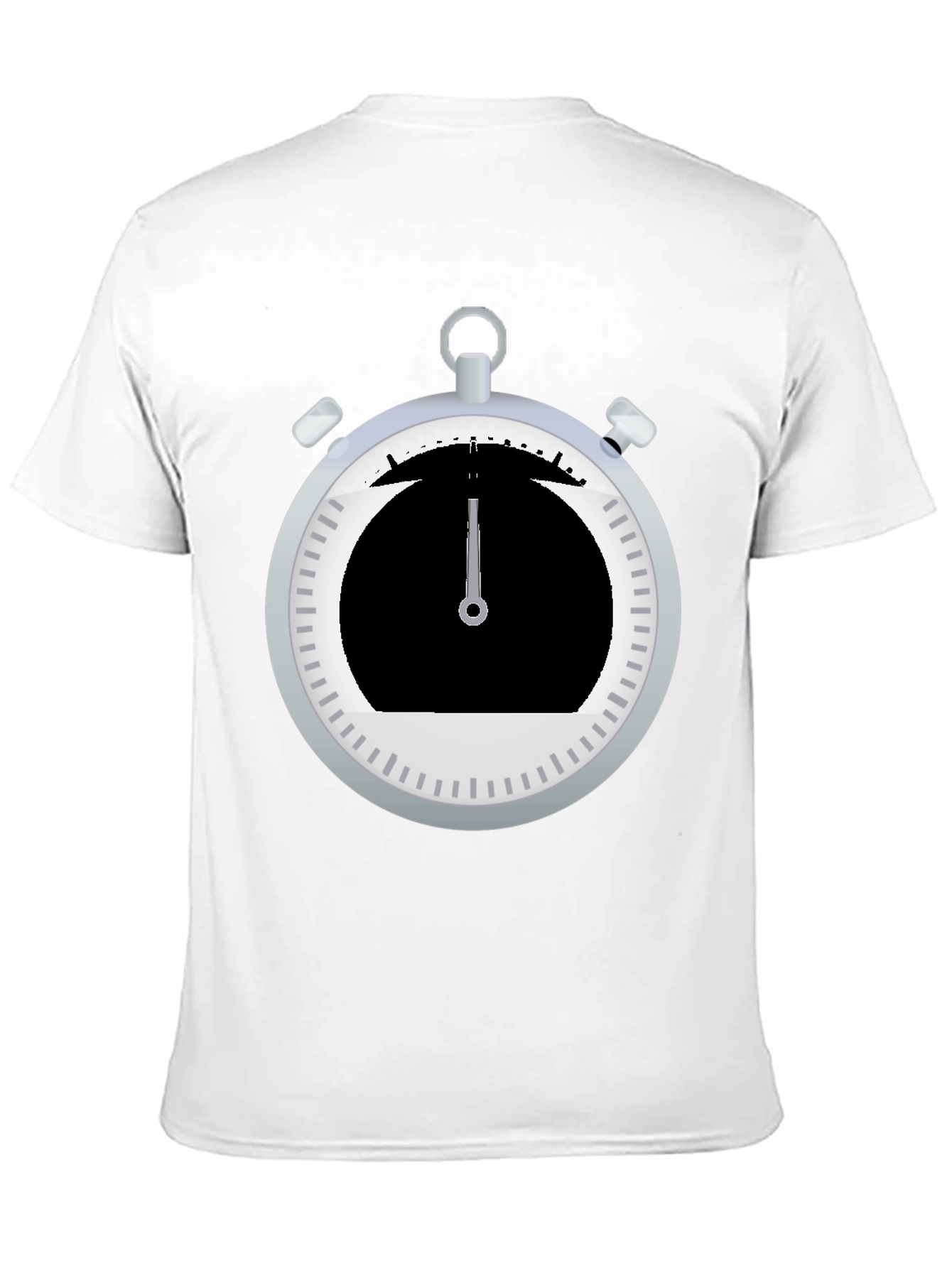 Stopwatch Graphic Tee - Sporty Black T-Shirt