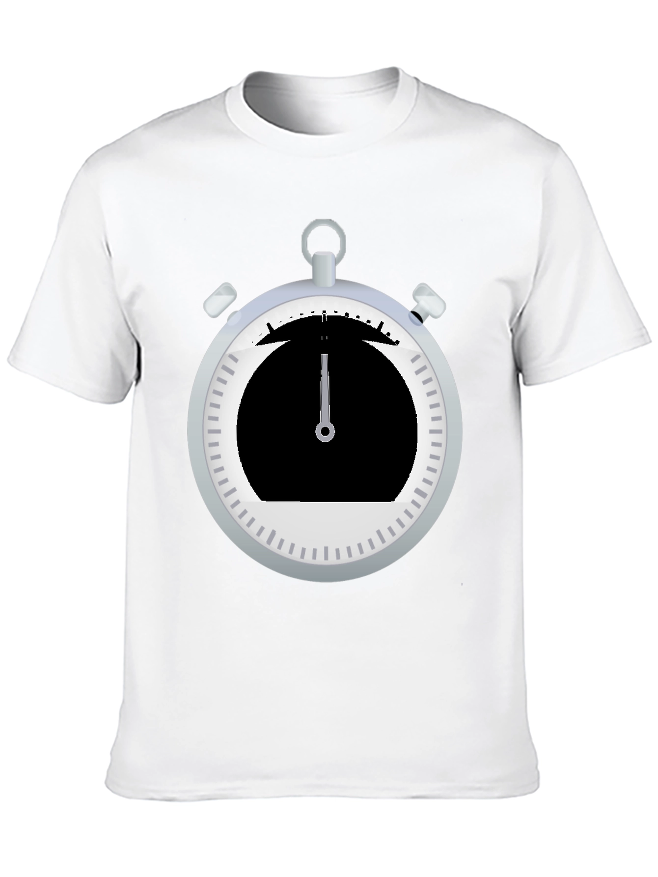Stopwatch Graphic Tee - Sporty Black T-Shirt