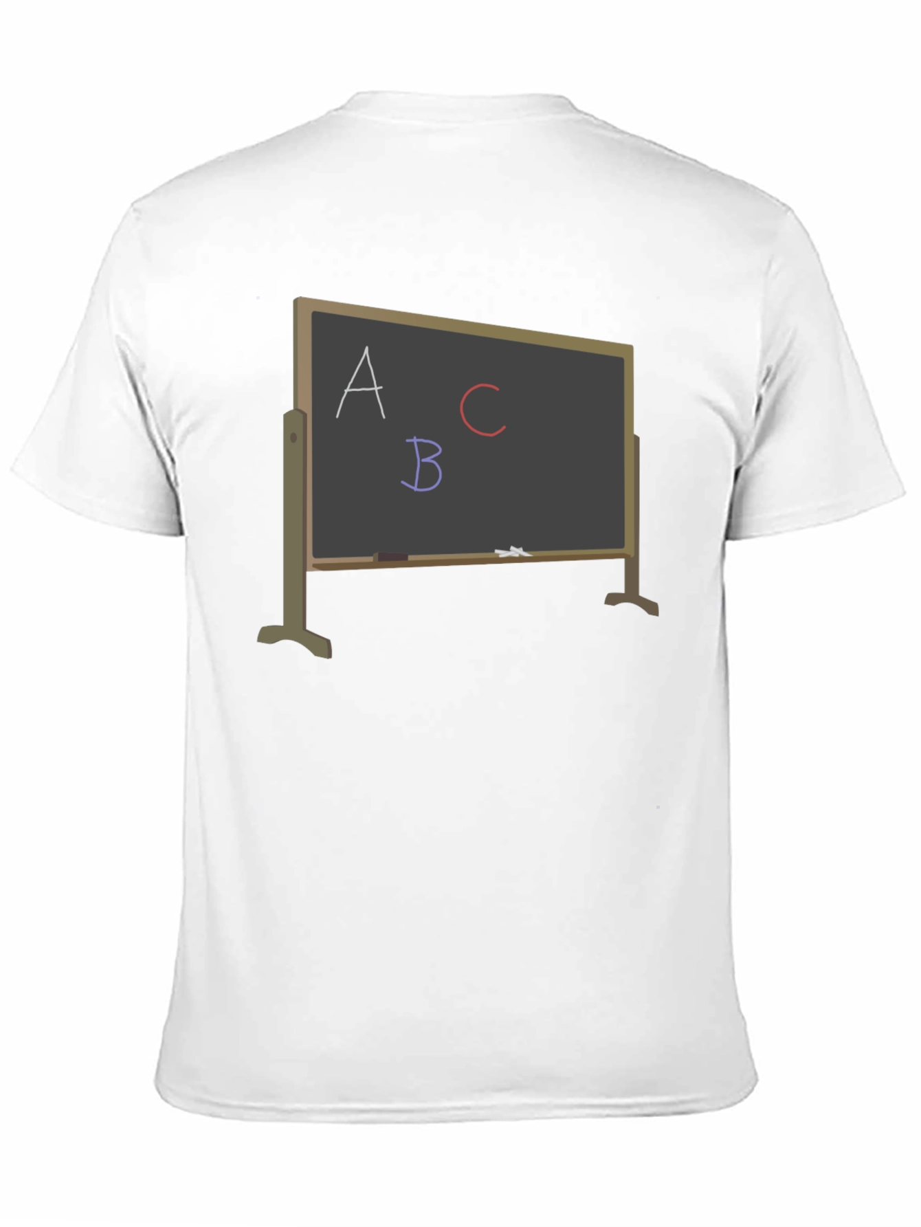 Black ABC Chalkboard Graphic T-Shirt