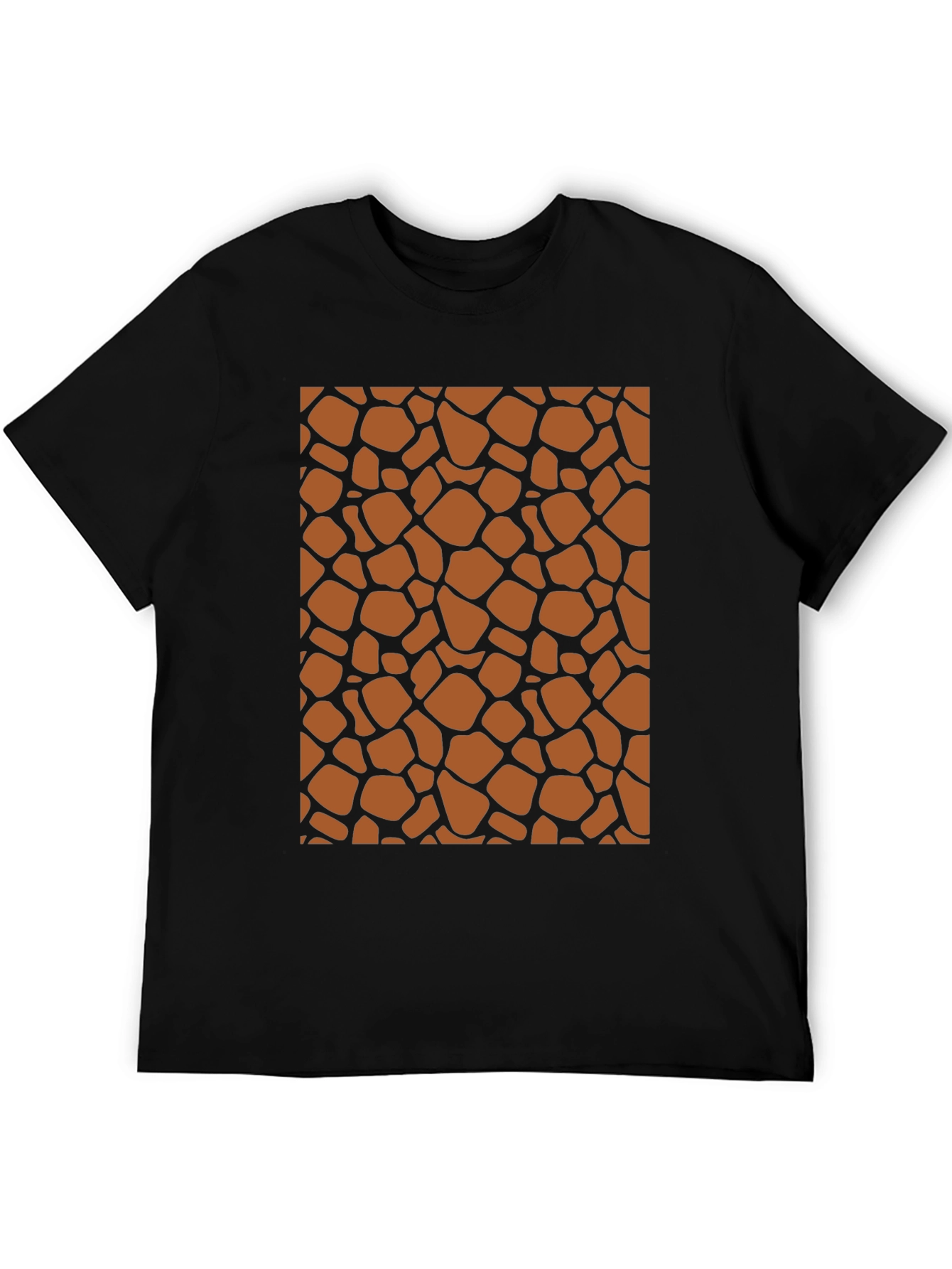 Giraffe Print Tee - Stylish Animal Pattern T-Shirt