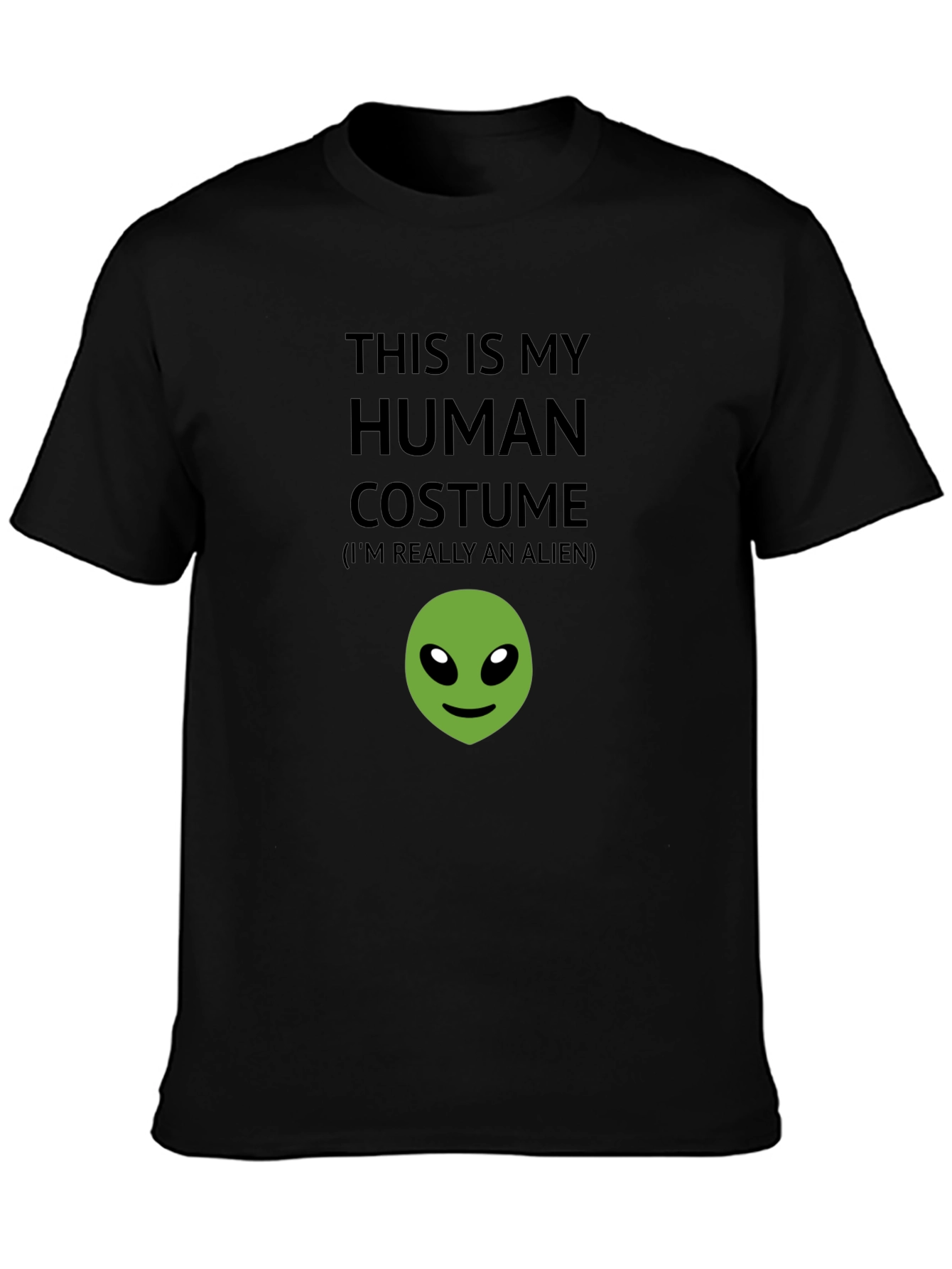 Human Costume Alien T-Shirt - Funny Novelty Tee