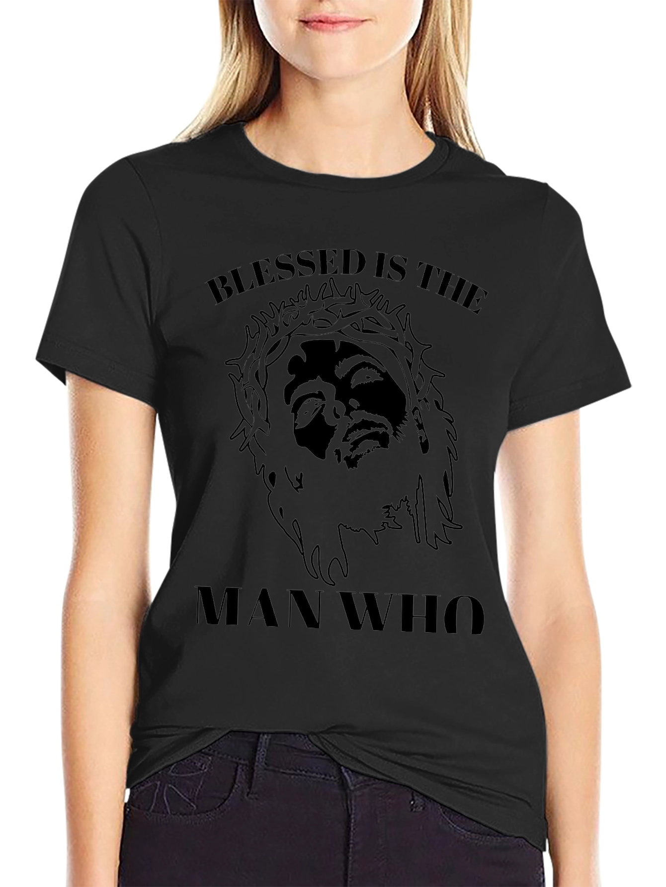Blessed Man Graphic Tee - Black