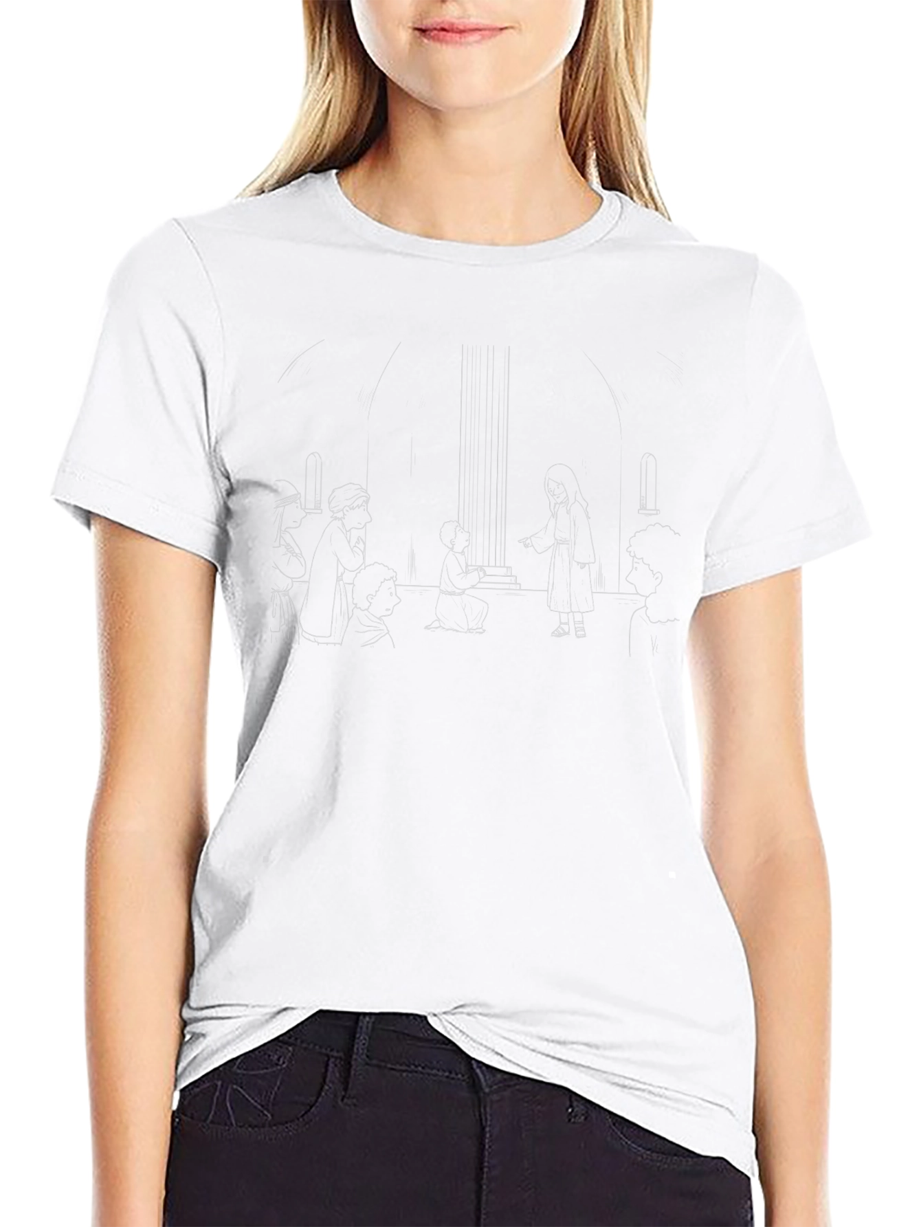 Minimalist Line Art Graphic Tee
