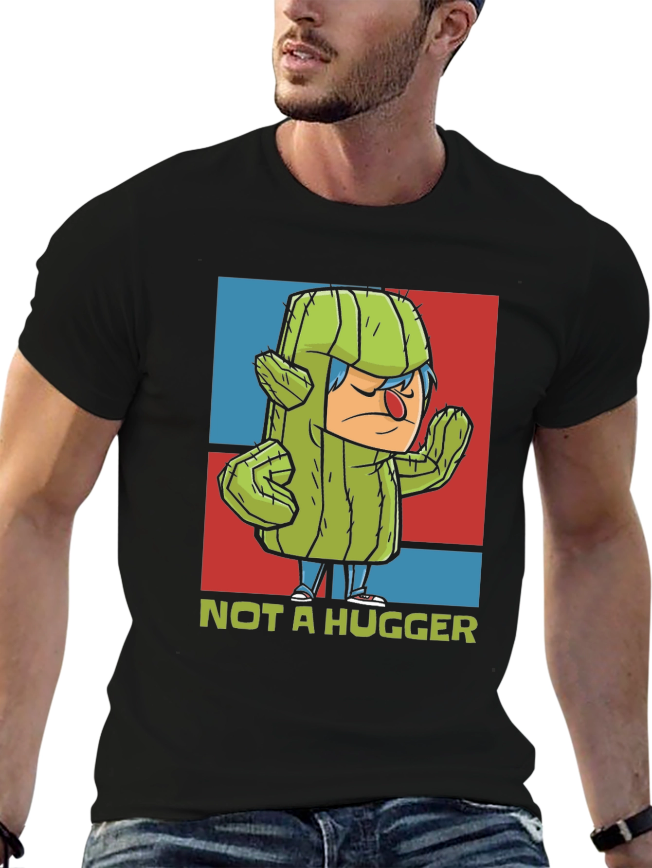 Not a Hugger T-Shirt - Cactus Graphic Tee