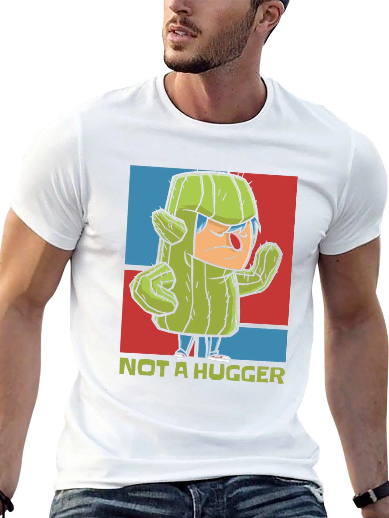 Not a Hugger T-Shirt - Cactus Graphic Tee
