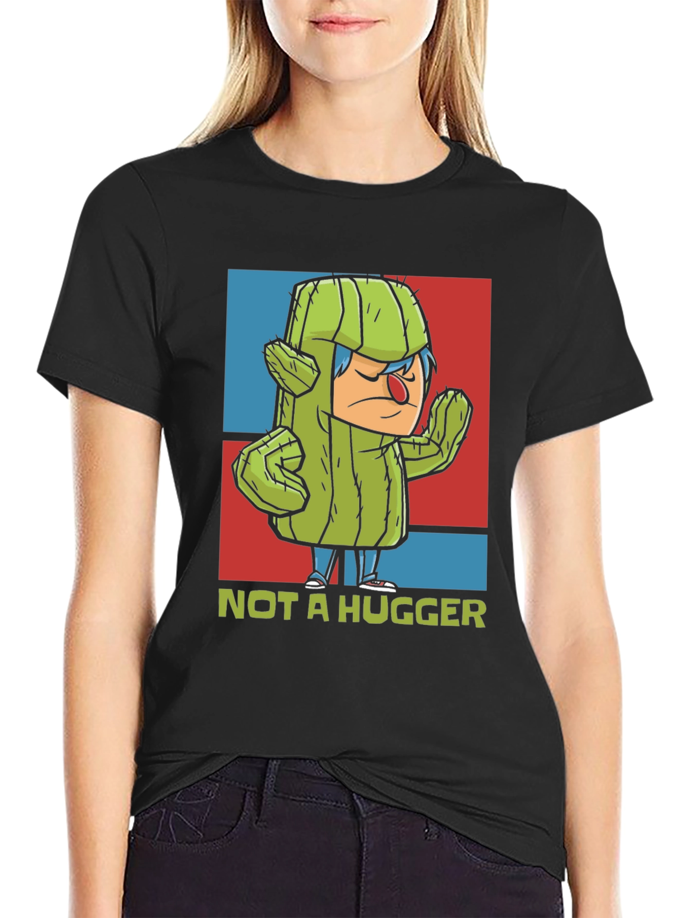 Not a Hugger T-Shirt - Cactus Graphic Tee
