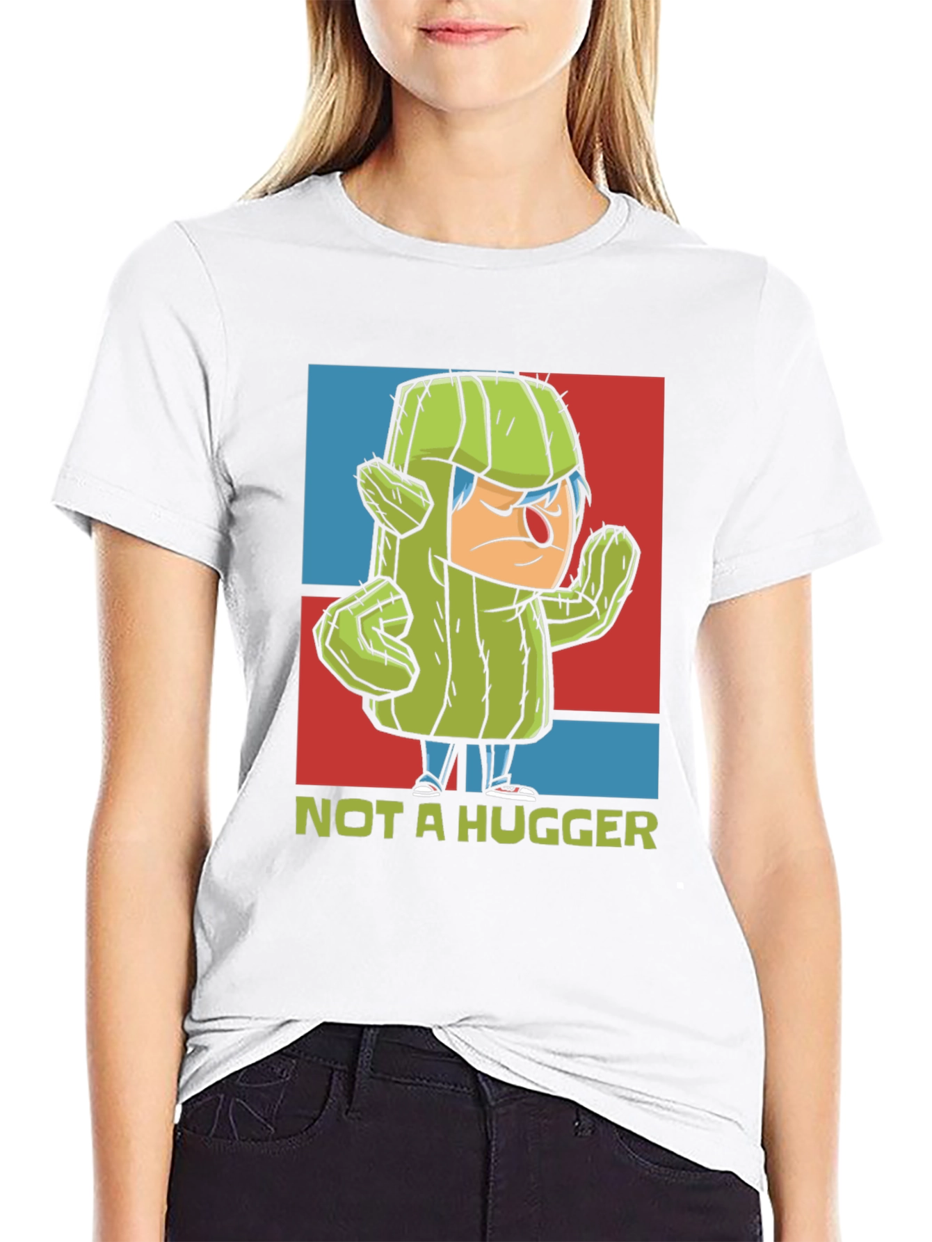 Not a Hugger T-Shirt - Cactus Graphic Tee