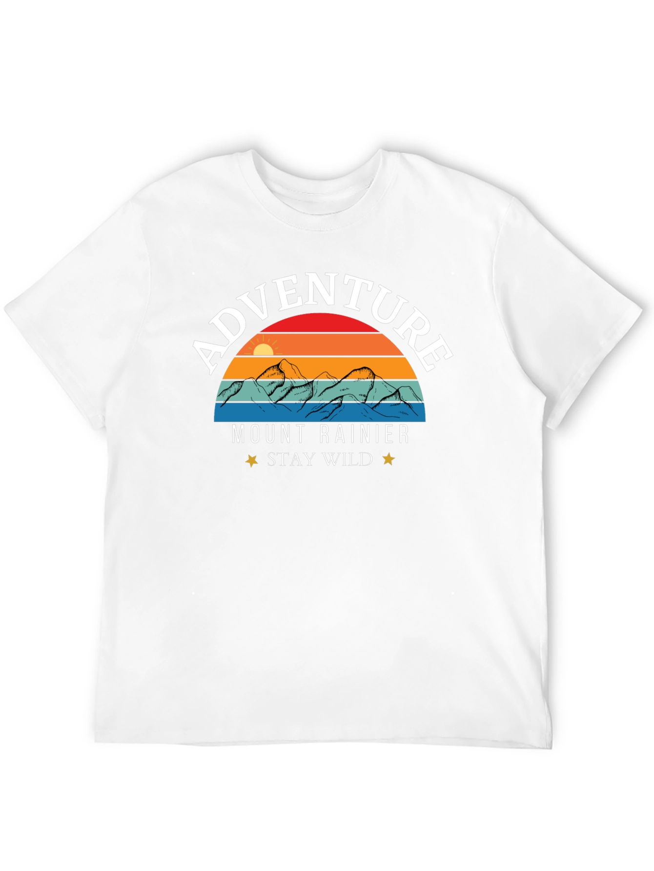 Adventure Mount Rainier Stay Wild T-Shirt