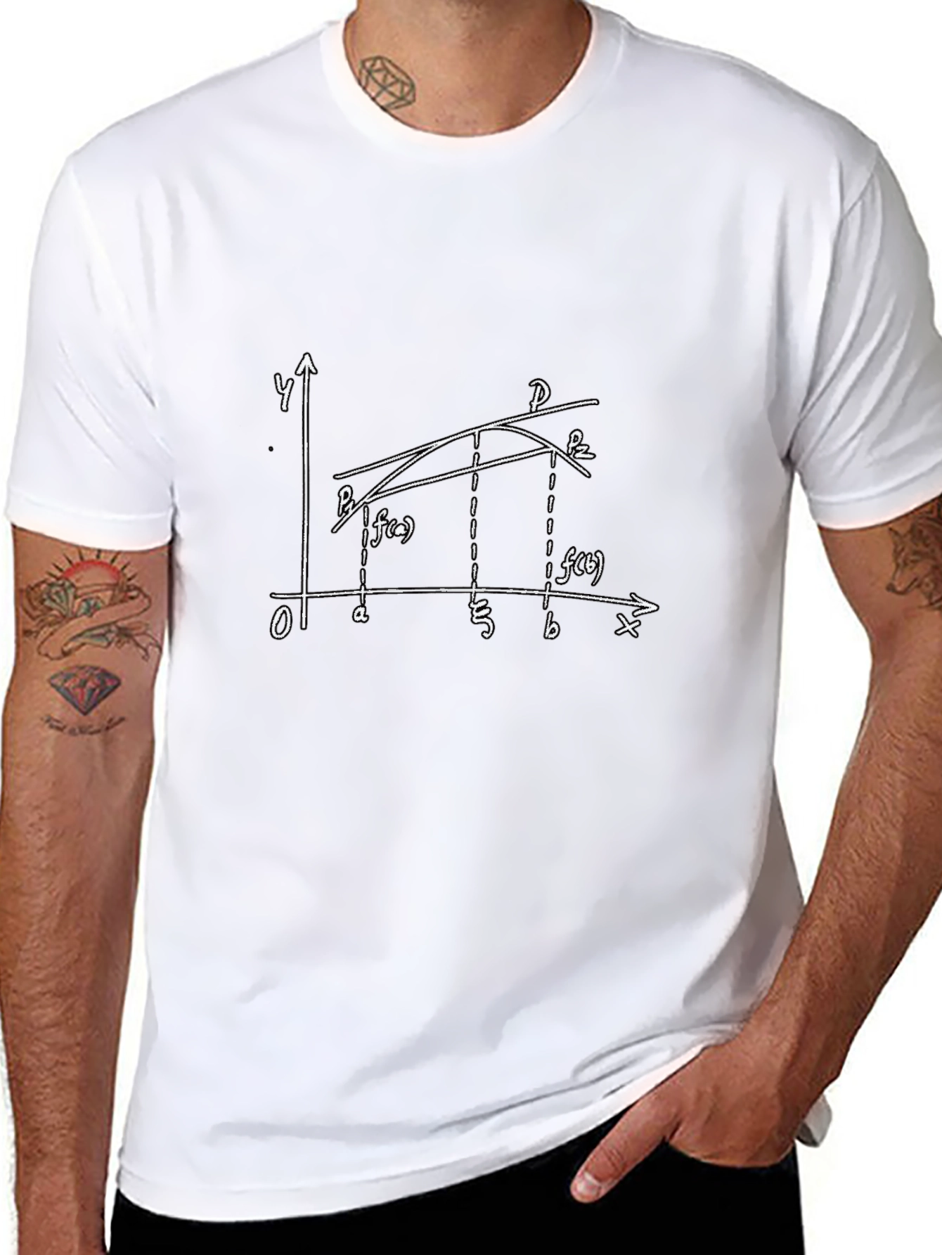 Math Graph Tee - Soft Cotton Calculus Design