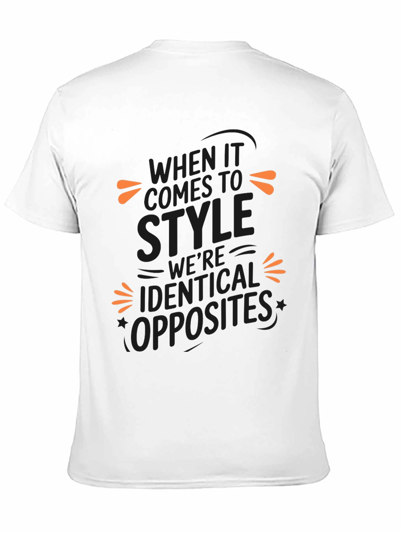 Identical Opposites Style T-Shirt - Black