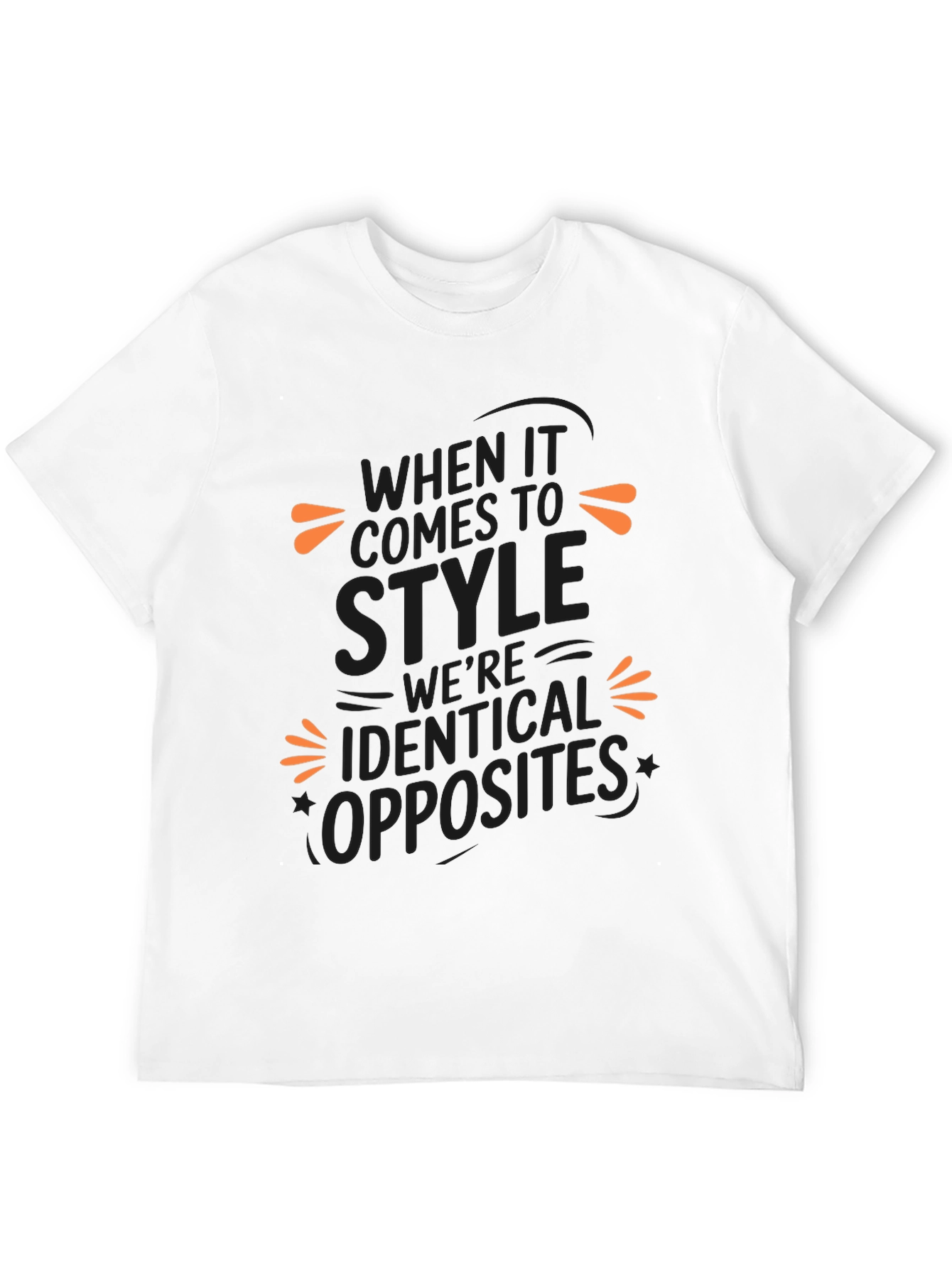 Identical Opposites Style T-Shirt - Black