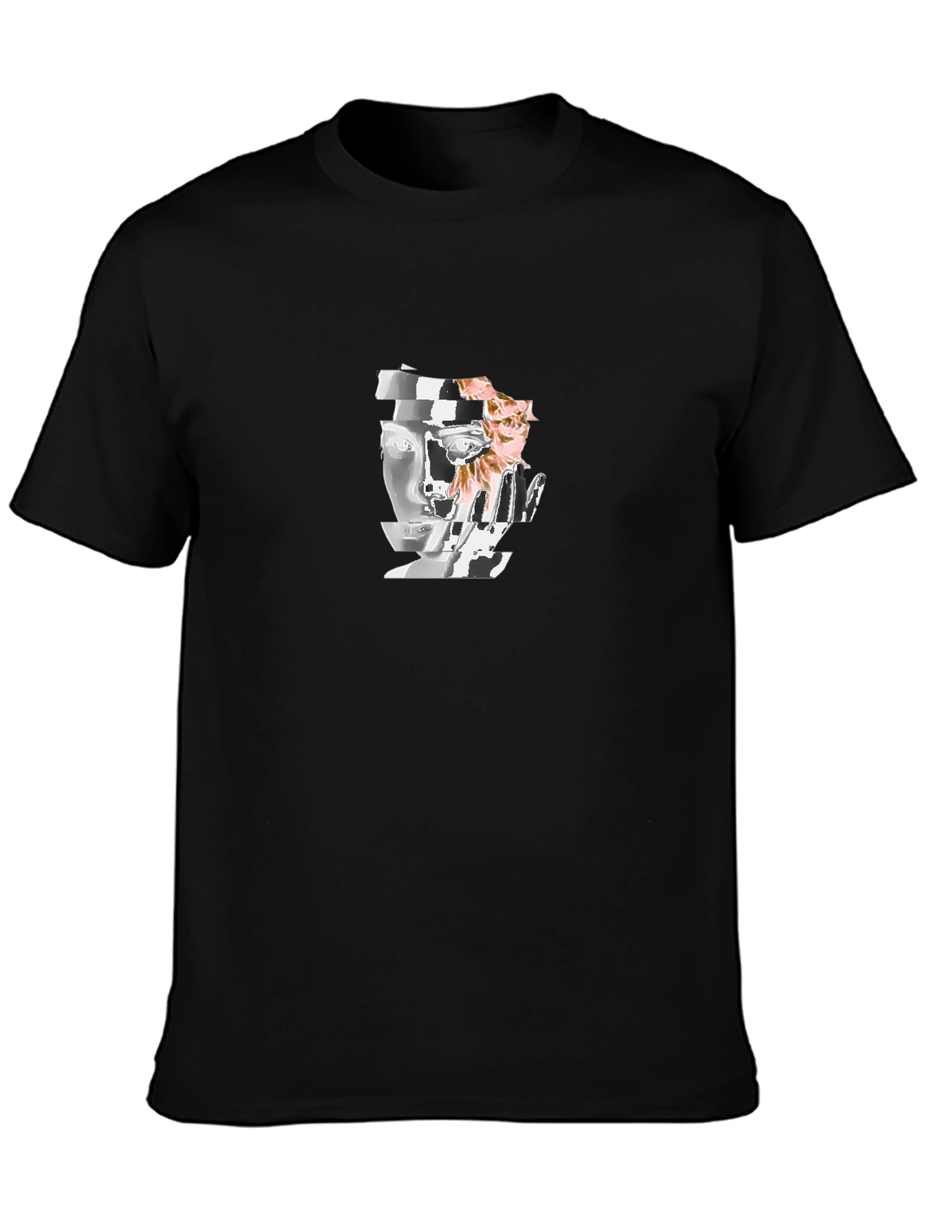 Modern Art Graphic T-Shirt - Black