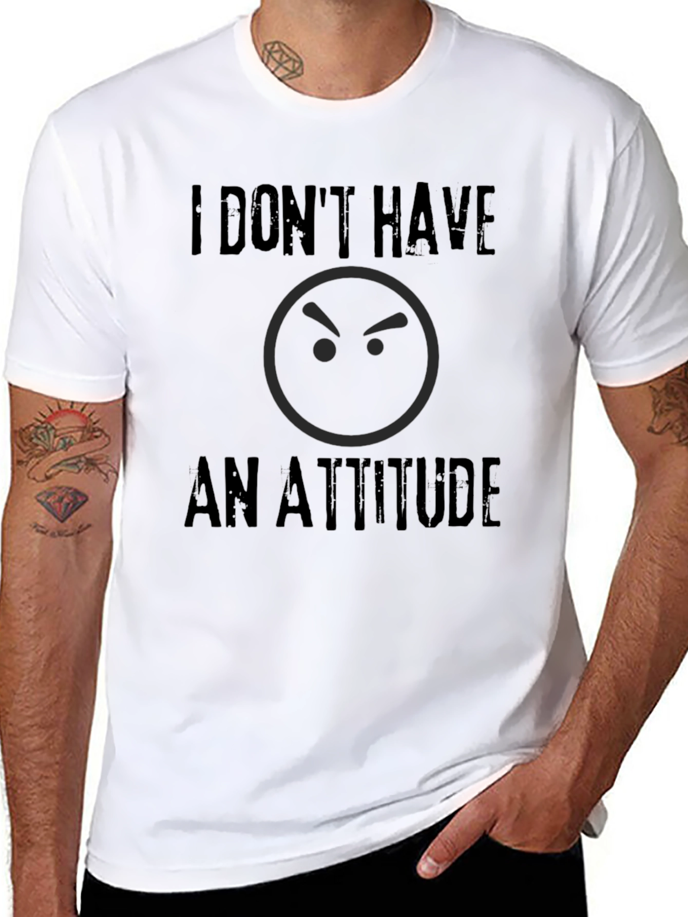 Funny I Dont Have An Attitude Graphic T-Shirt