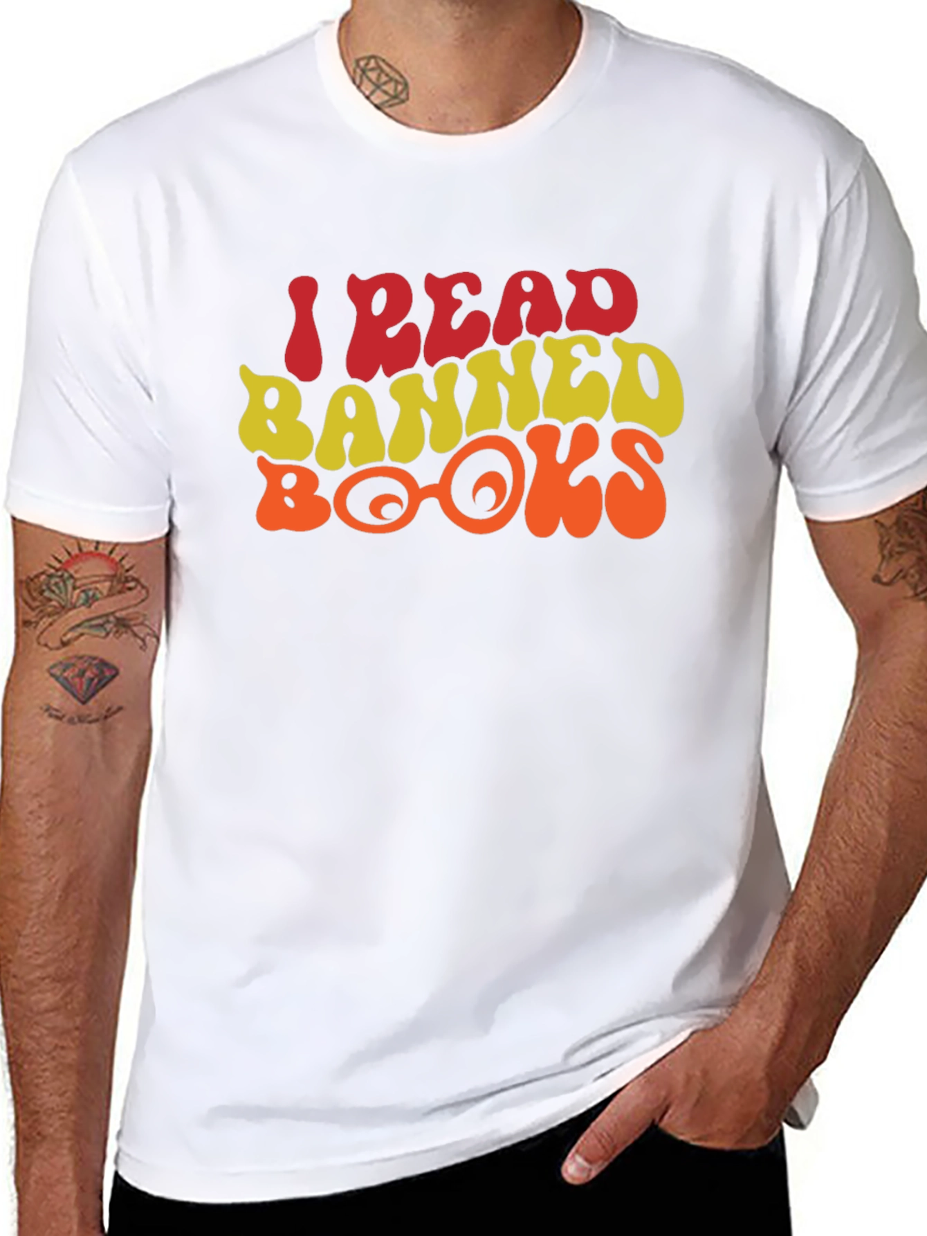 I Read Banned Books Retro Graphic Tee