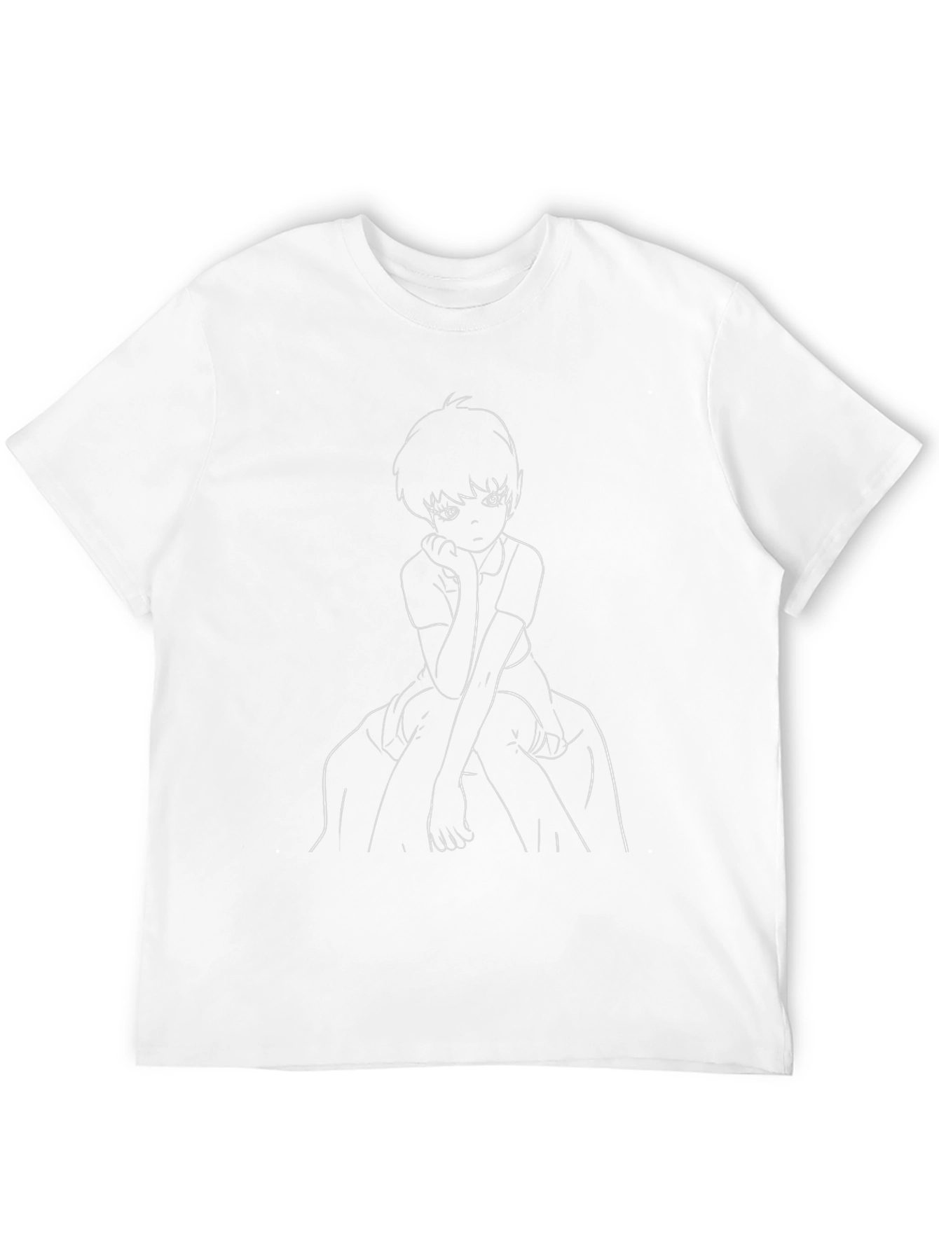 Anime Graphic Tee - Stylish Black Casual T-Shirt