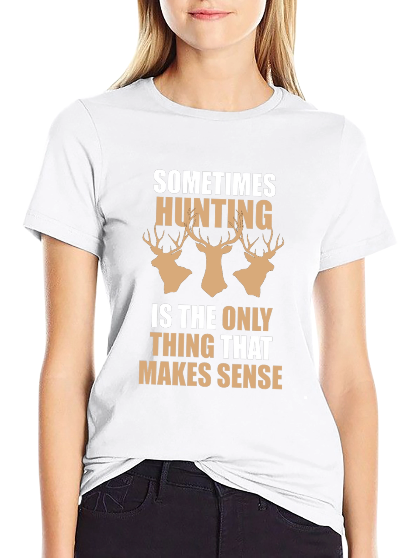 Hunting Makes Sense Mens T-Shirt