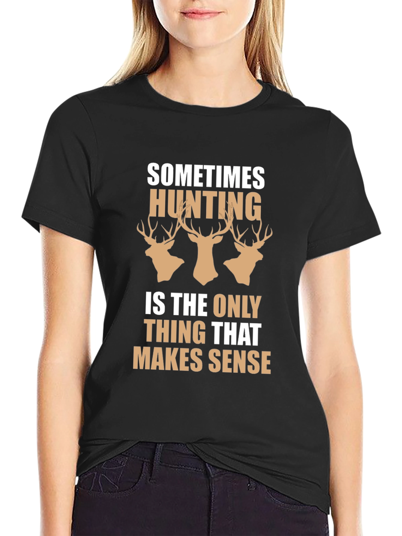 Hunting Makes Sense Mens T-Shirt
