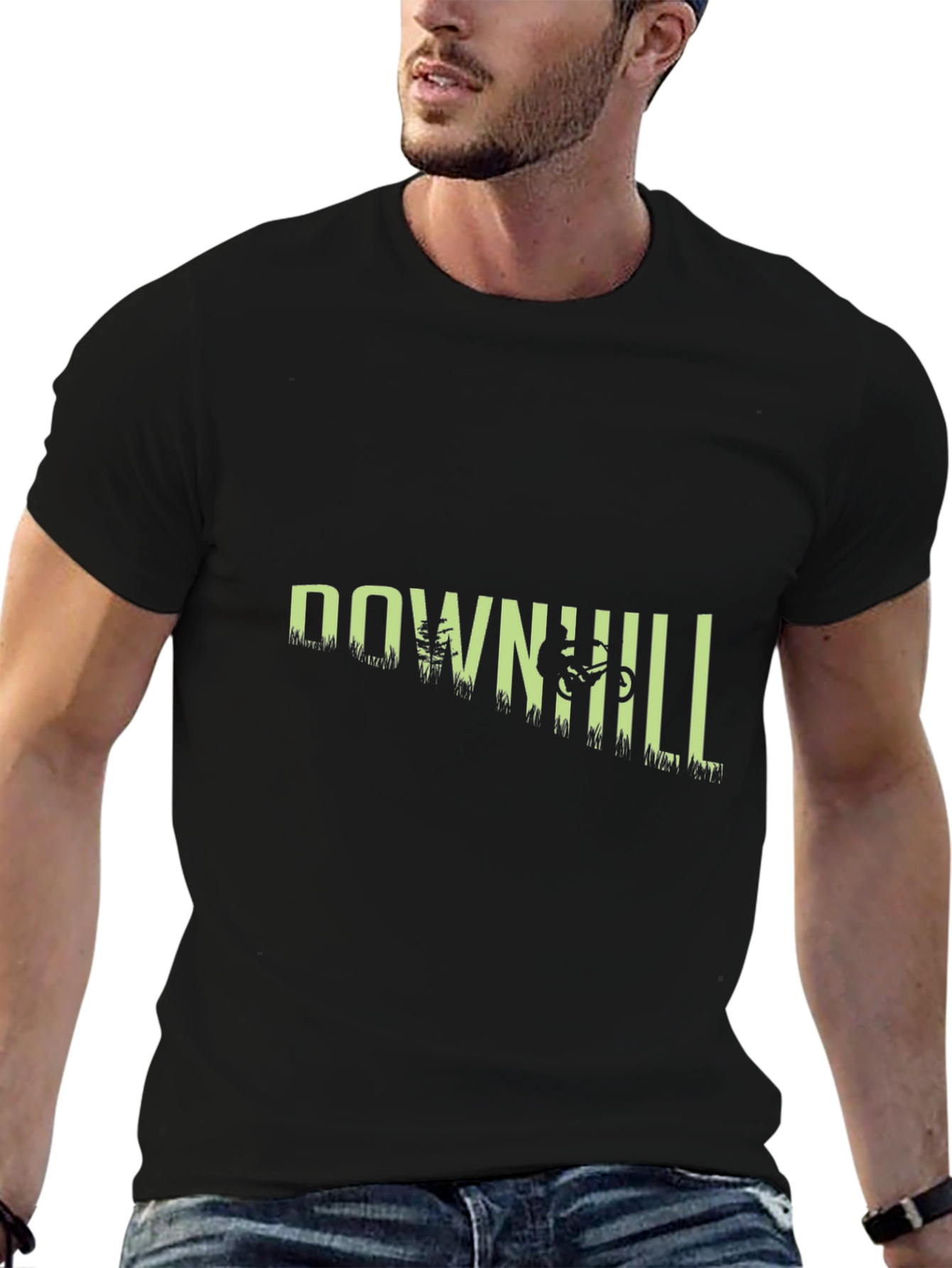 Downhill Mountain Biker Graphic Tee
