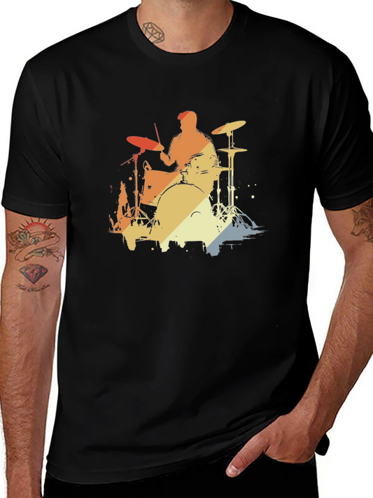 Retro Drummer Graphic Tee