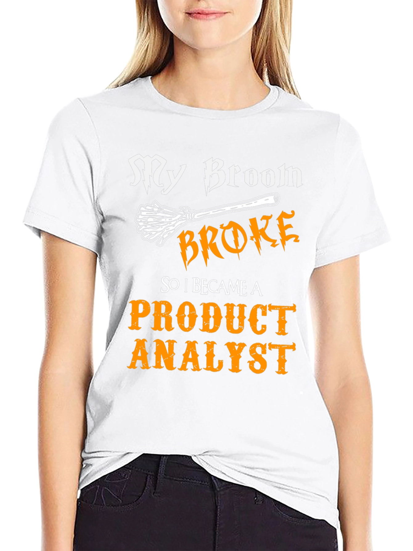 Product Analyst T-Shirt - Funny Halloween Witch Tee