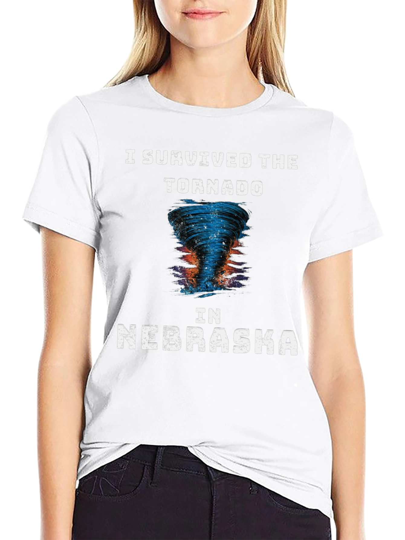 I Survived The Tornado in Nebraska Novelty T-Shirt