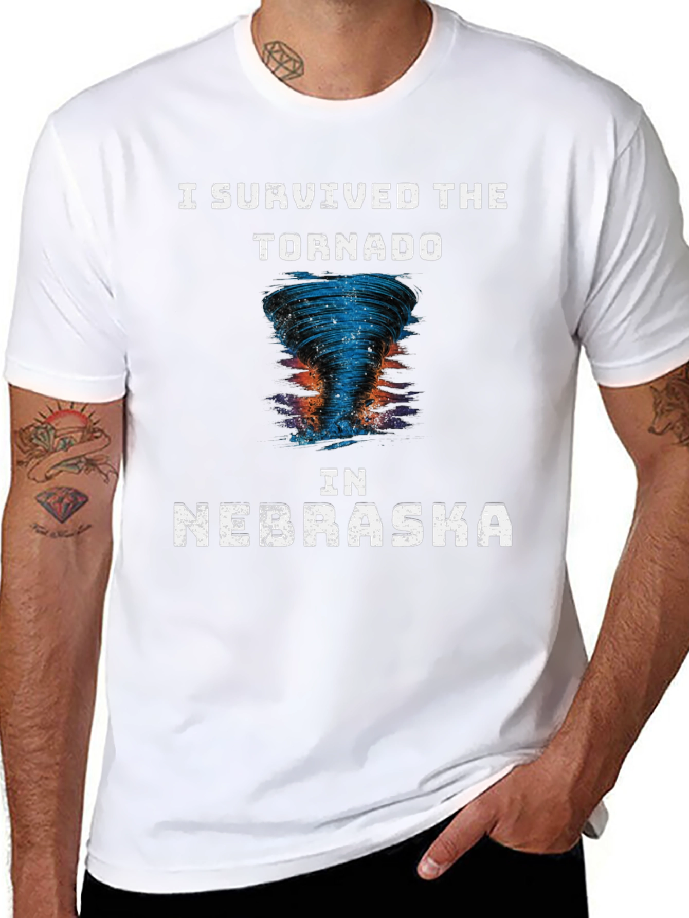 I Survived The Tornado in Nebraska Novelty T-Shirt