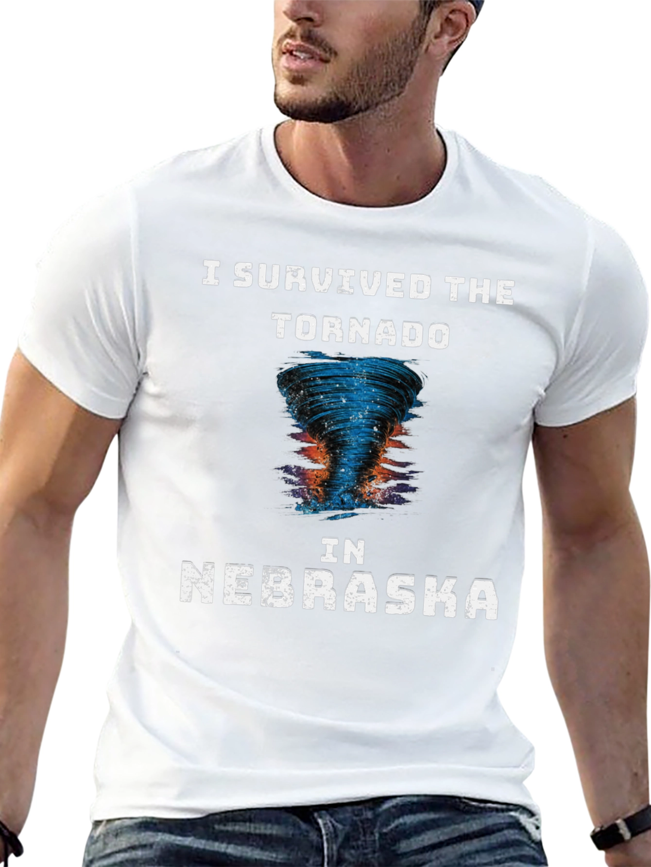 I Survived The Tornado in Nebraska Novelty T-Shirt