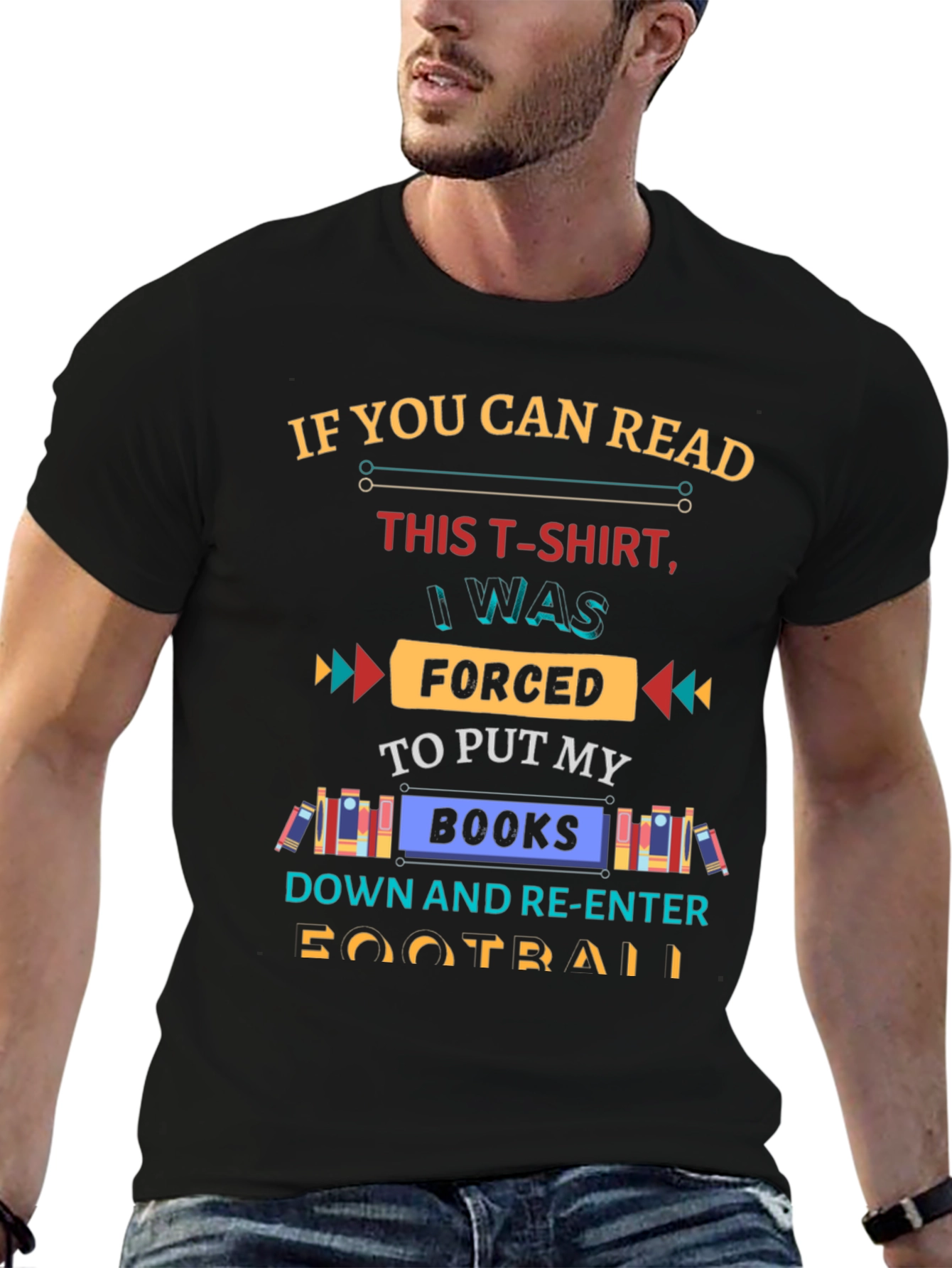 Funny Forced to Put My Books Down T-Shirt