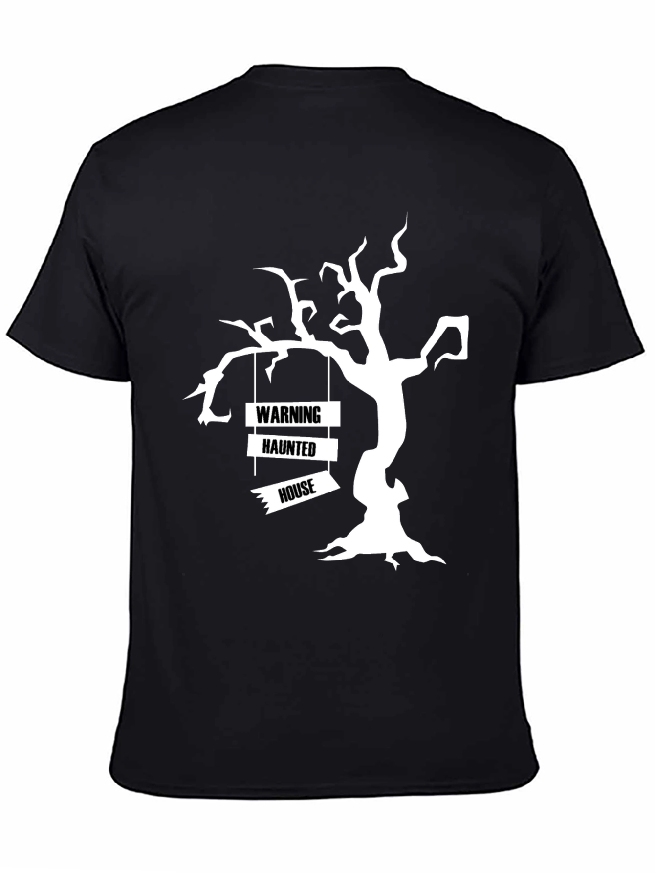Spooky Haunted House Tree Halloween T-Shirt
